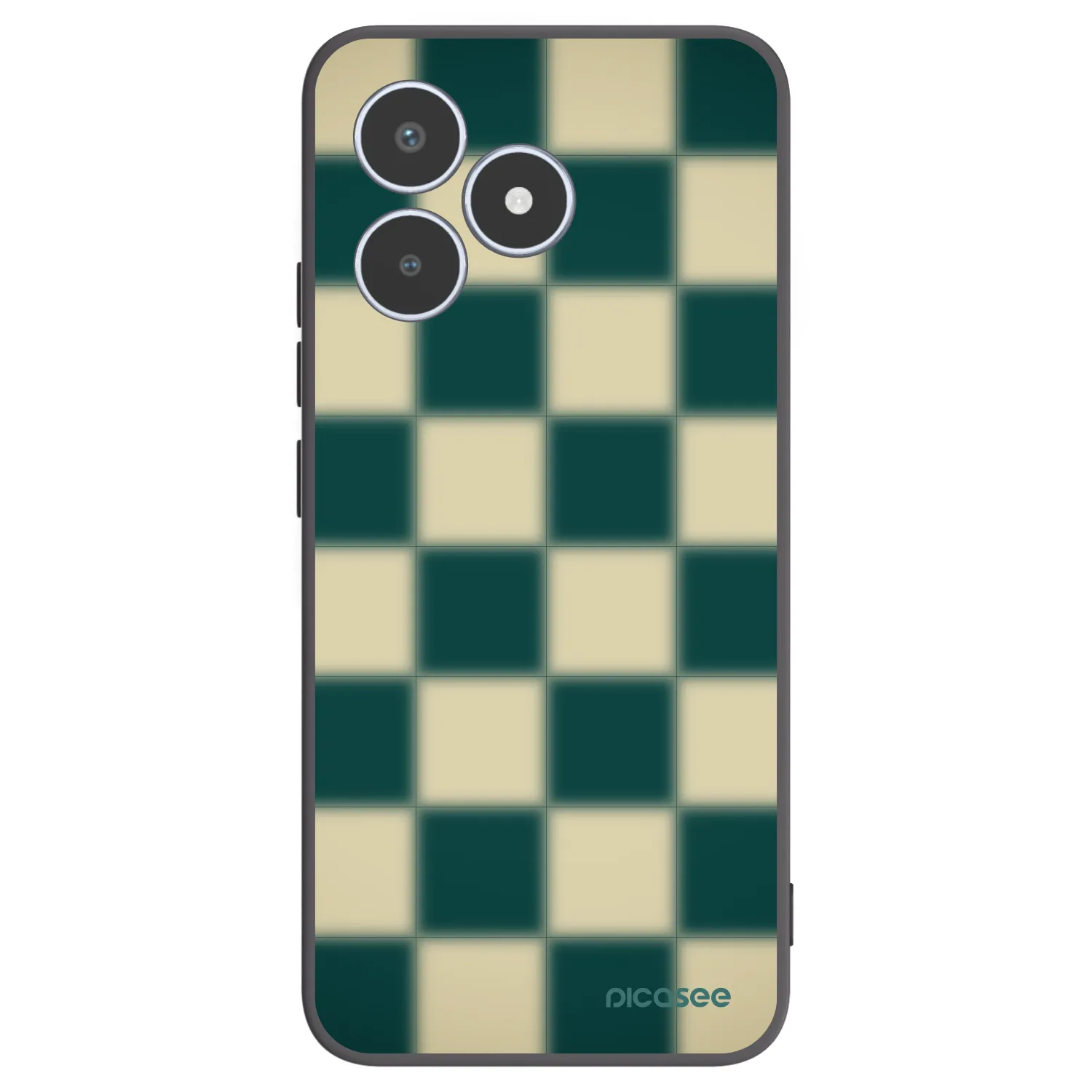 Picasee crna silikonska maskica za Realme C53 - Shadow Chess