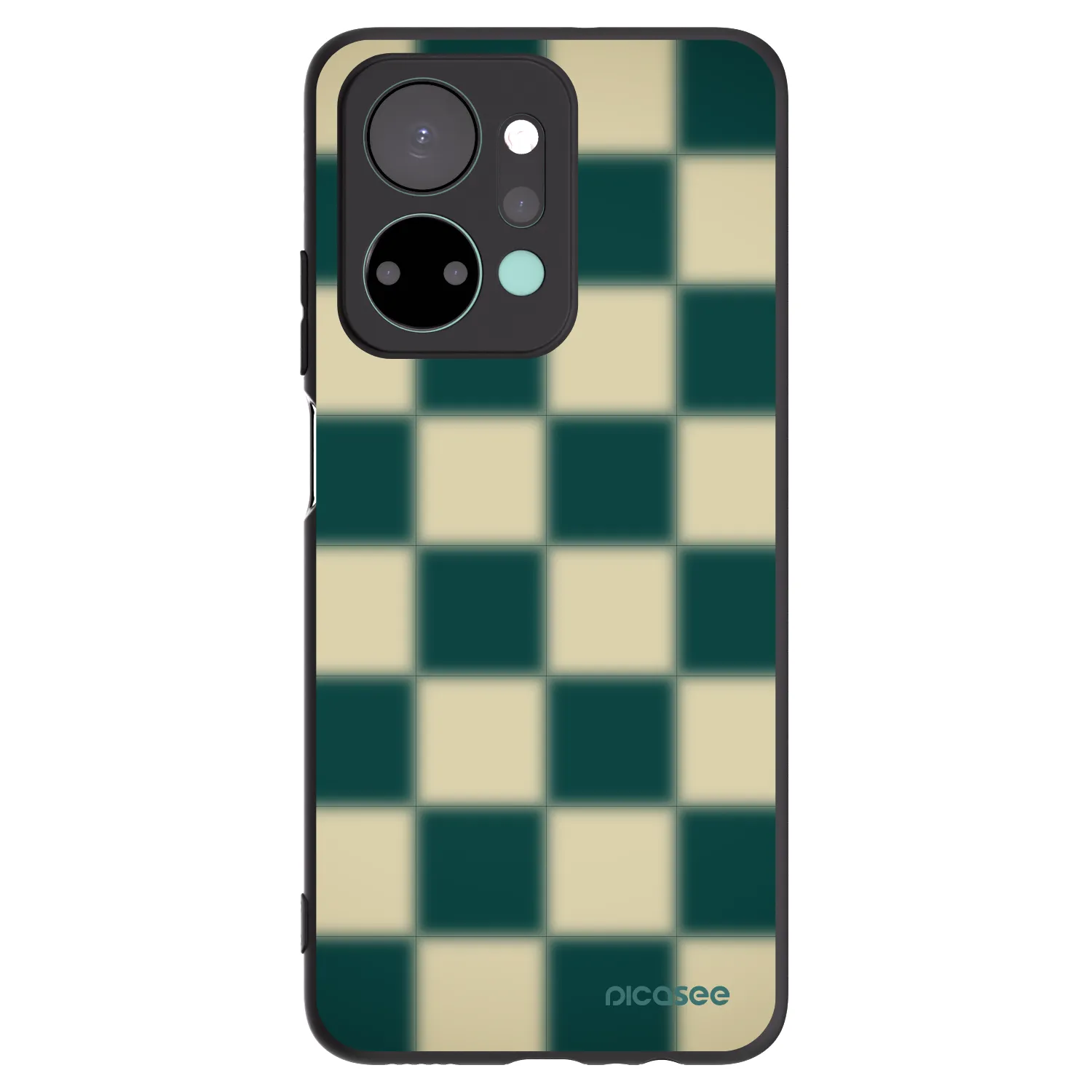 Picasee crna silikonska maskica za Honor X7a - Shadow Chess
