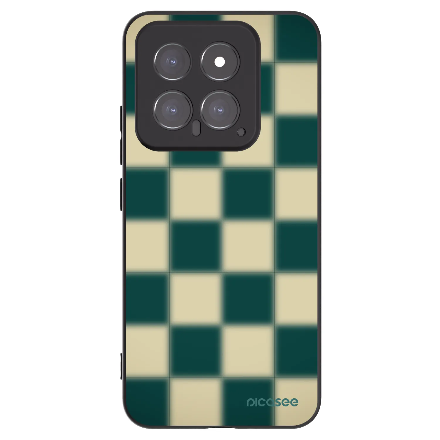 Picasee crna silikonska maskica za Xiaomi 14 - Shadow Chess