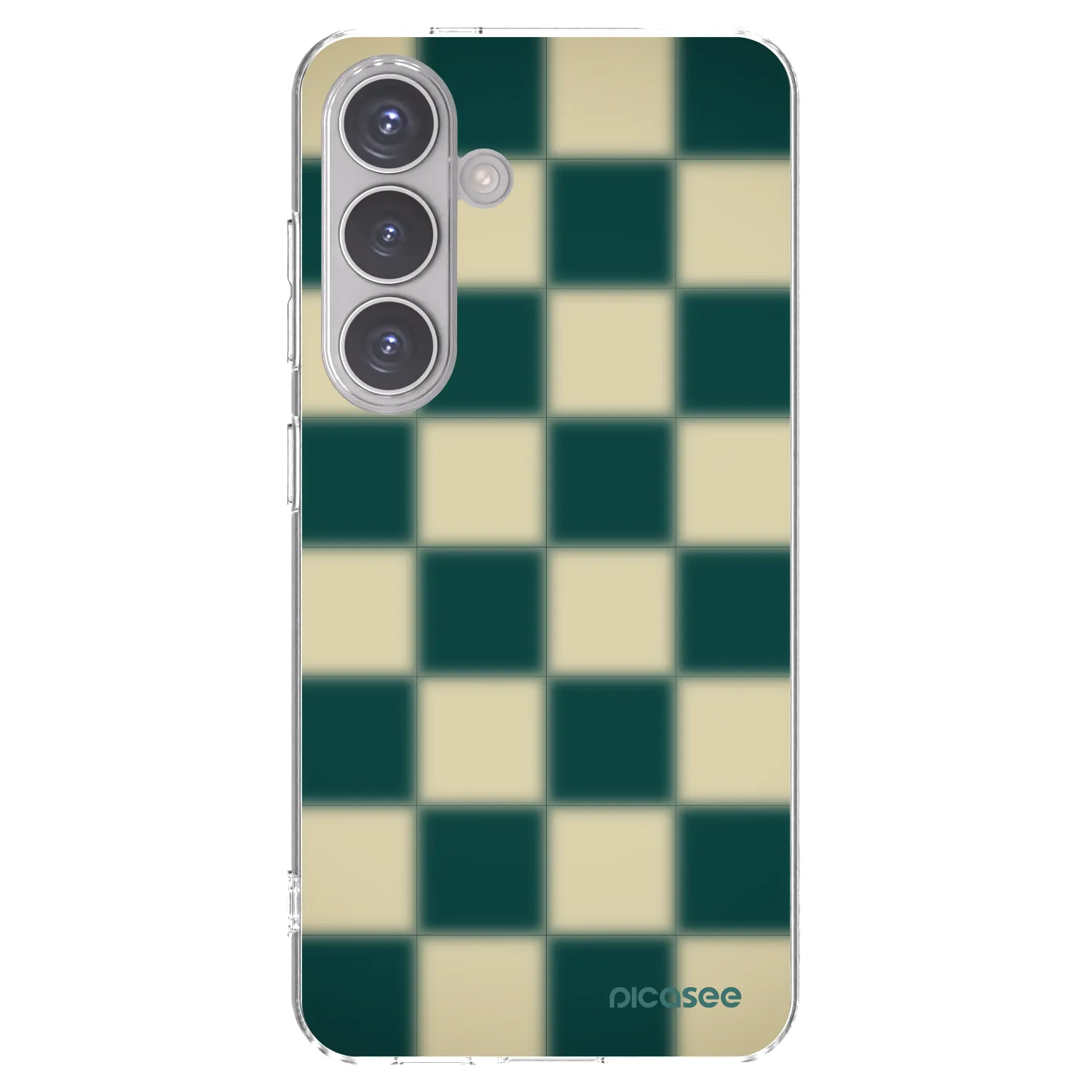 Picasee silikonska prozirna maskica za Samsung Galaxy S24 S921B 5G - Shadow Chess
