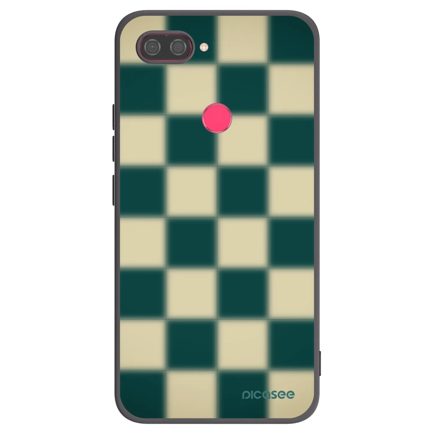 Picasee crna silikonska maskica za Xiaomi Mi 8 Lite - Shadow Chess