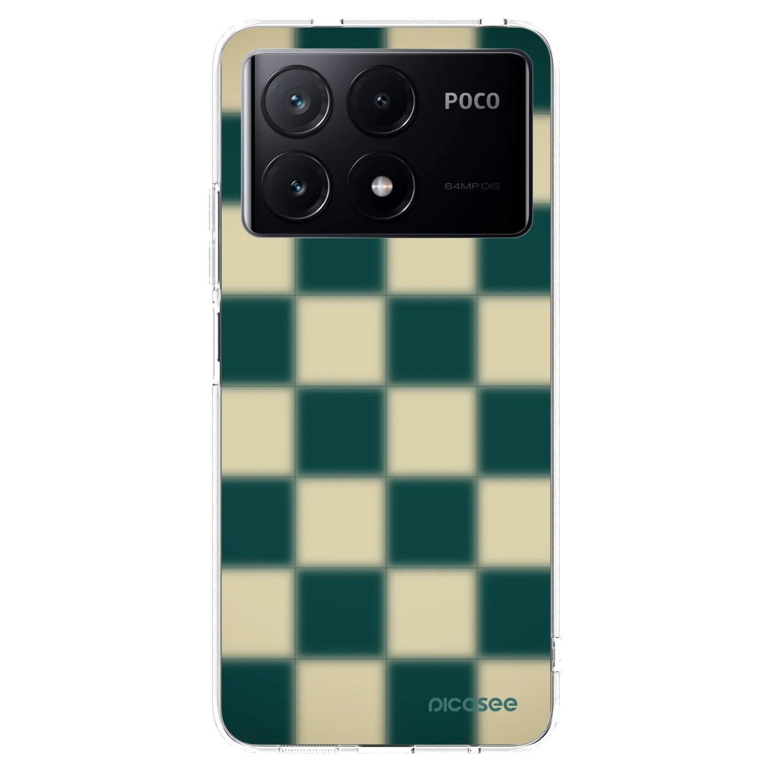 Picasee silikonska prozirna maskica za Xiaomi Poco X6 Pro - Shadow Chess