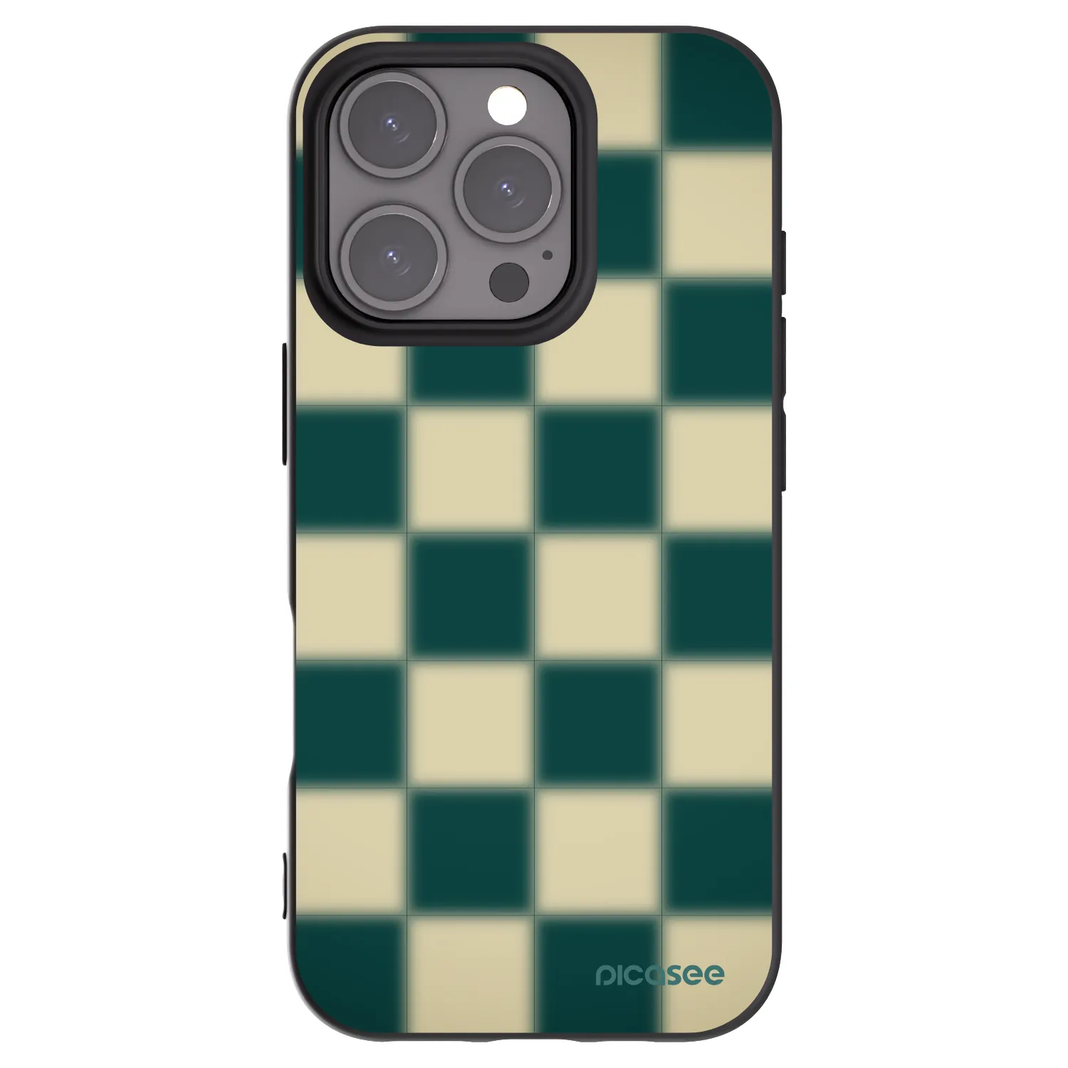 Picasee crna silikonska maskica za Apple iPhone 16 Pro - Shadow Chess