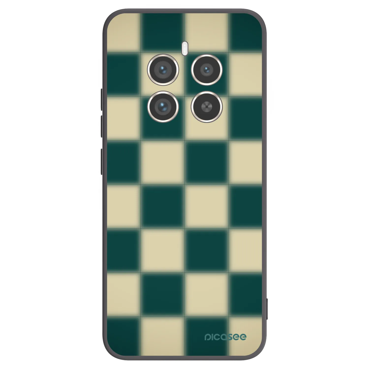 Picasee crna silikonska maskica za Realme 12 Pro 5G - Shadow Chess