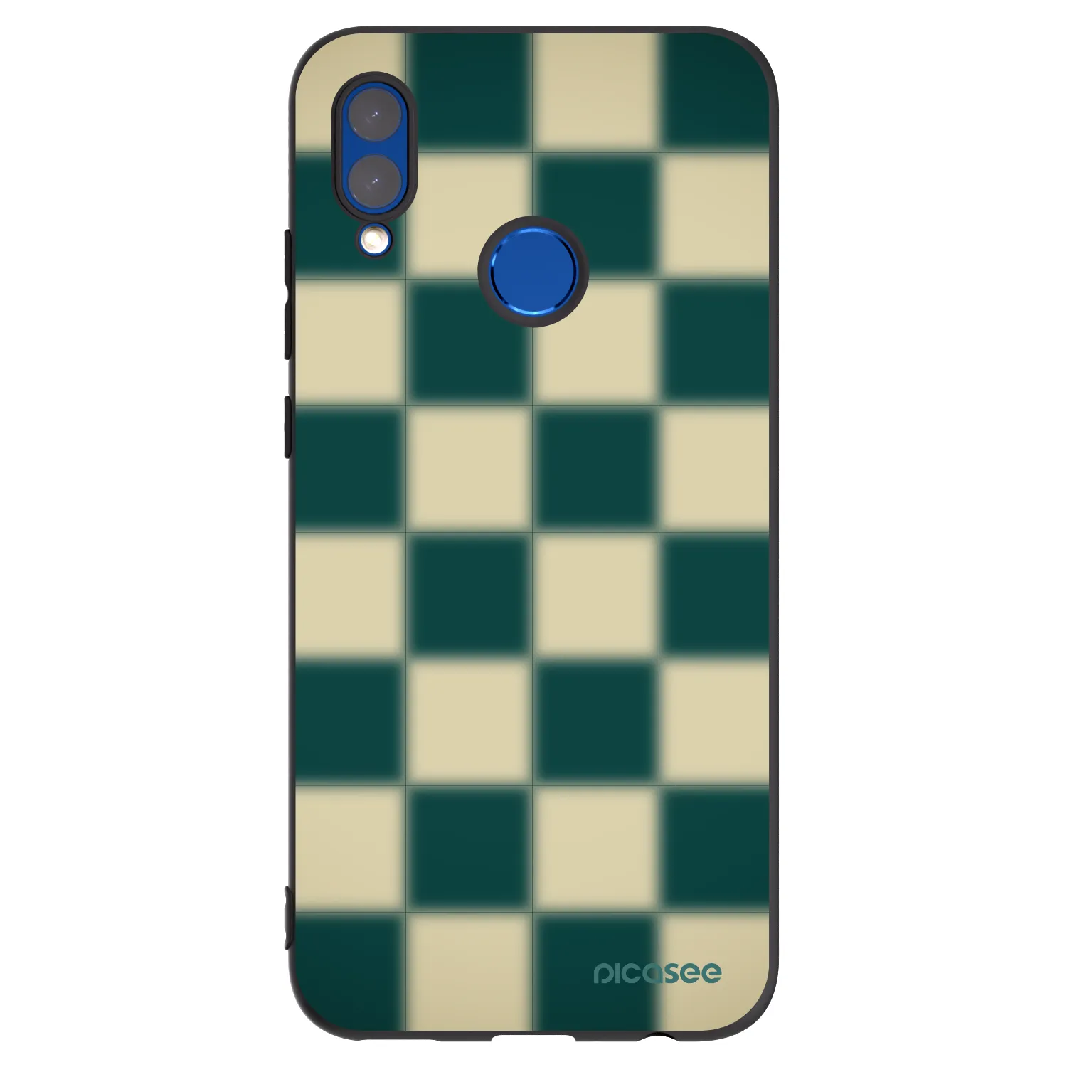 Picasee crna silikonska maskica za Honor 10 Lite - Shadow Chess