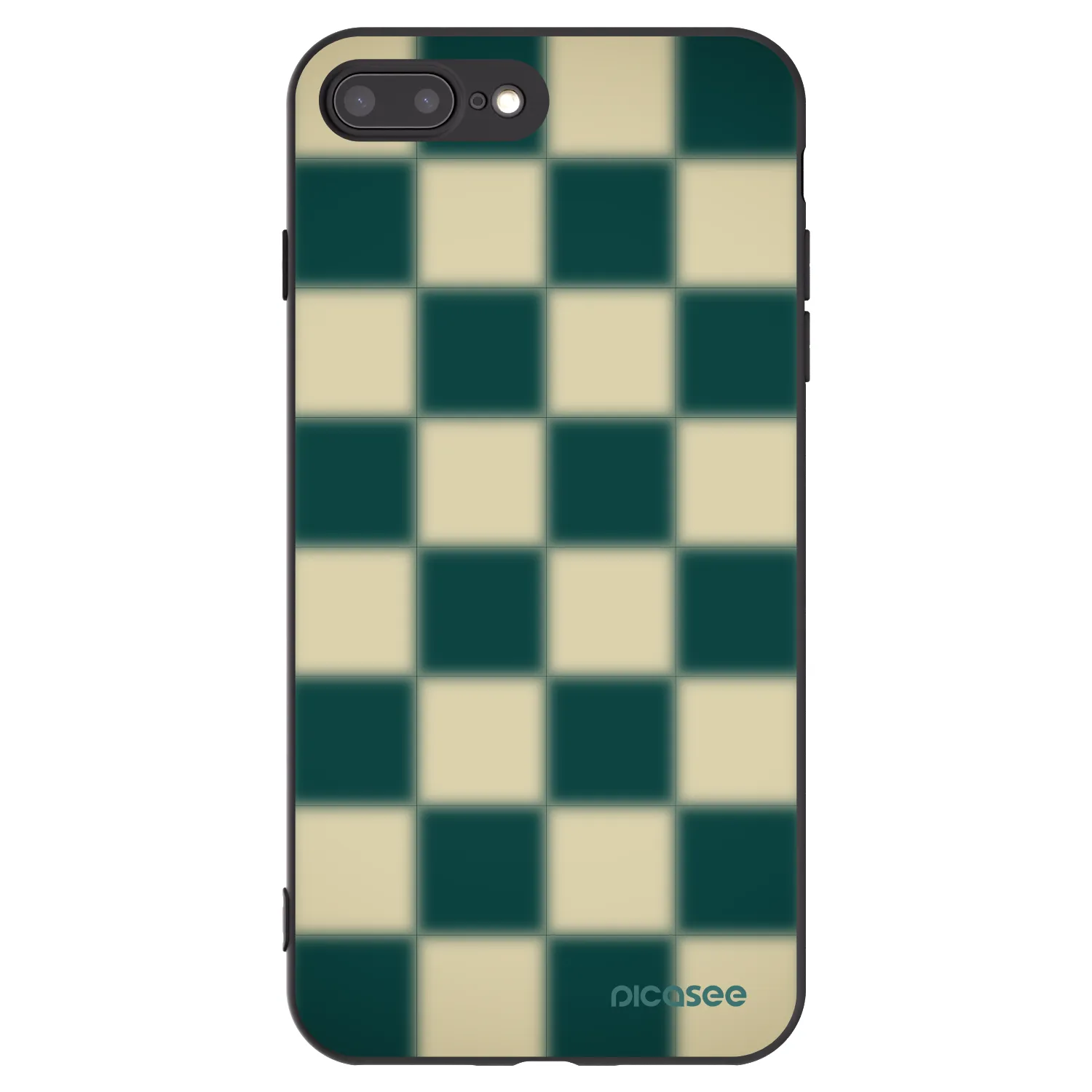 Picasee crna silikonska maskica za Apple iPhone 7 Plus - Shadow Chess