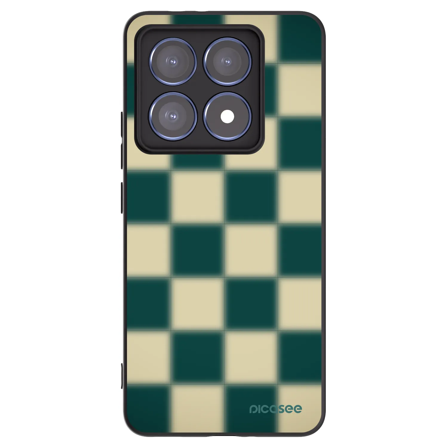 Picasee crna silikonska maskica za Xiaomi 14T Pro - Shadow Chess