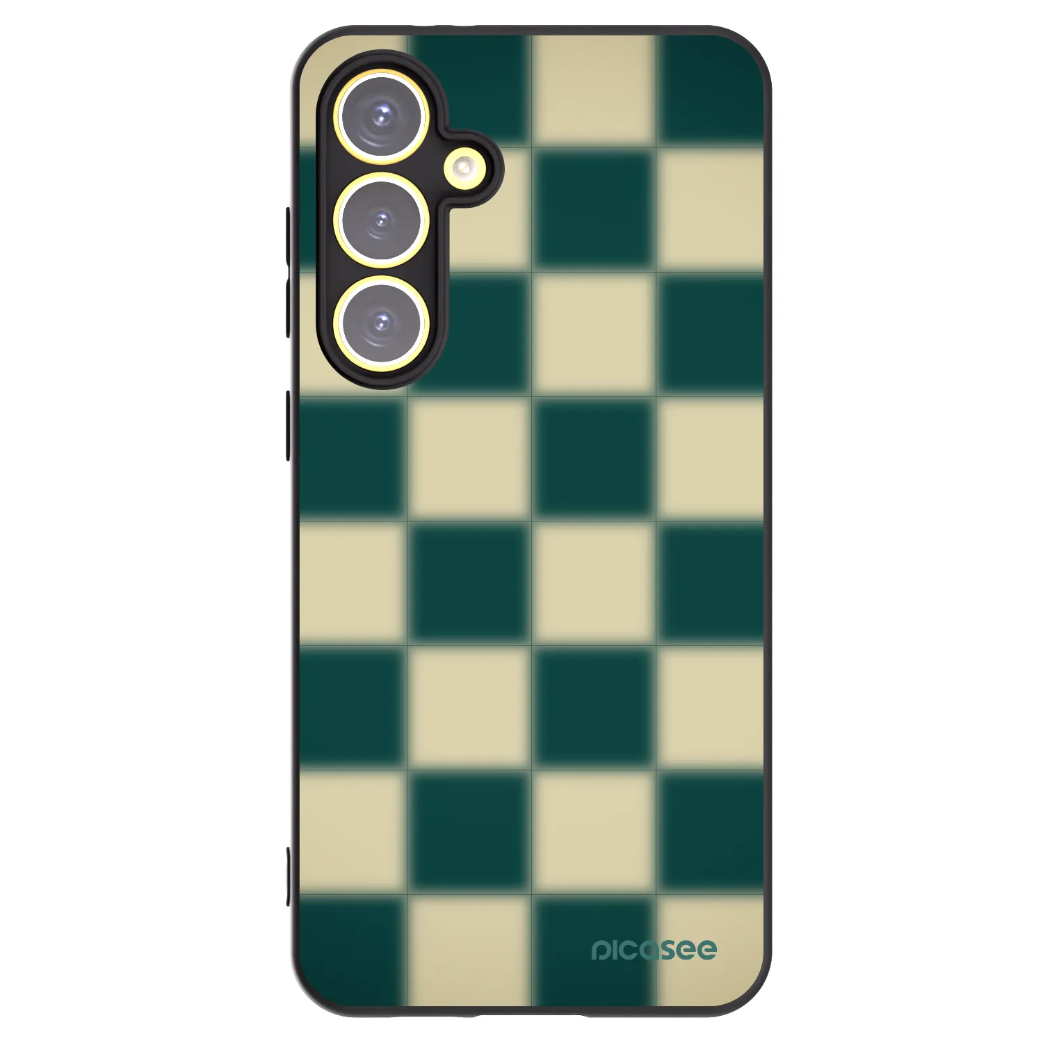 Picasee crna silikonska maskica za Samsung Galaxy S24 FE S721B - Shadow Chess