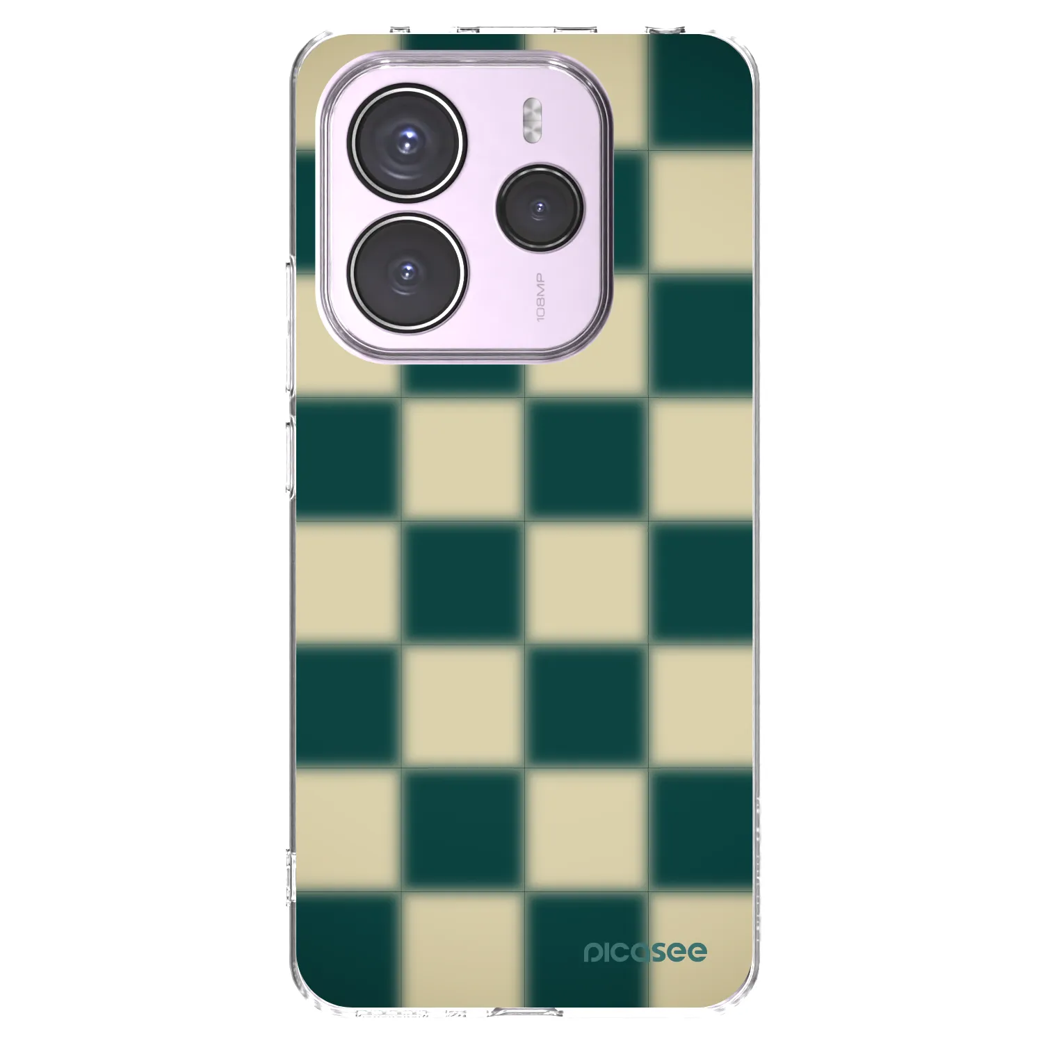 Picasee silikonska prozirna maskica za Xiaomi Redmi Note 14 5G - Shadow Chess