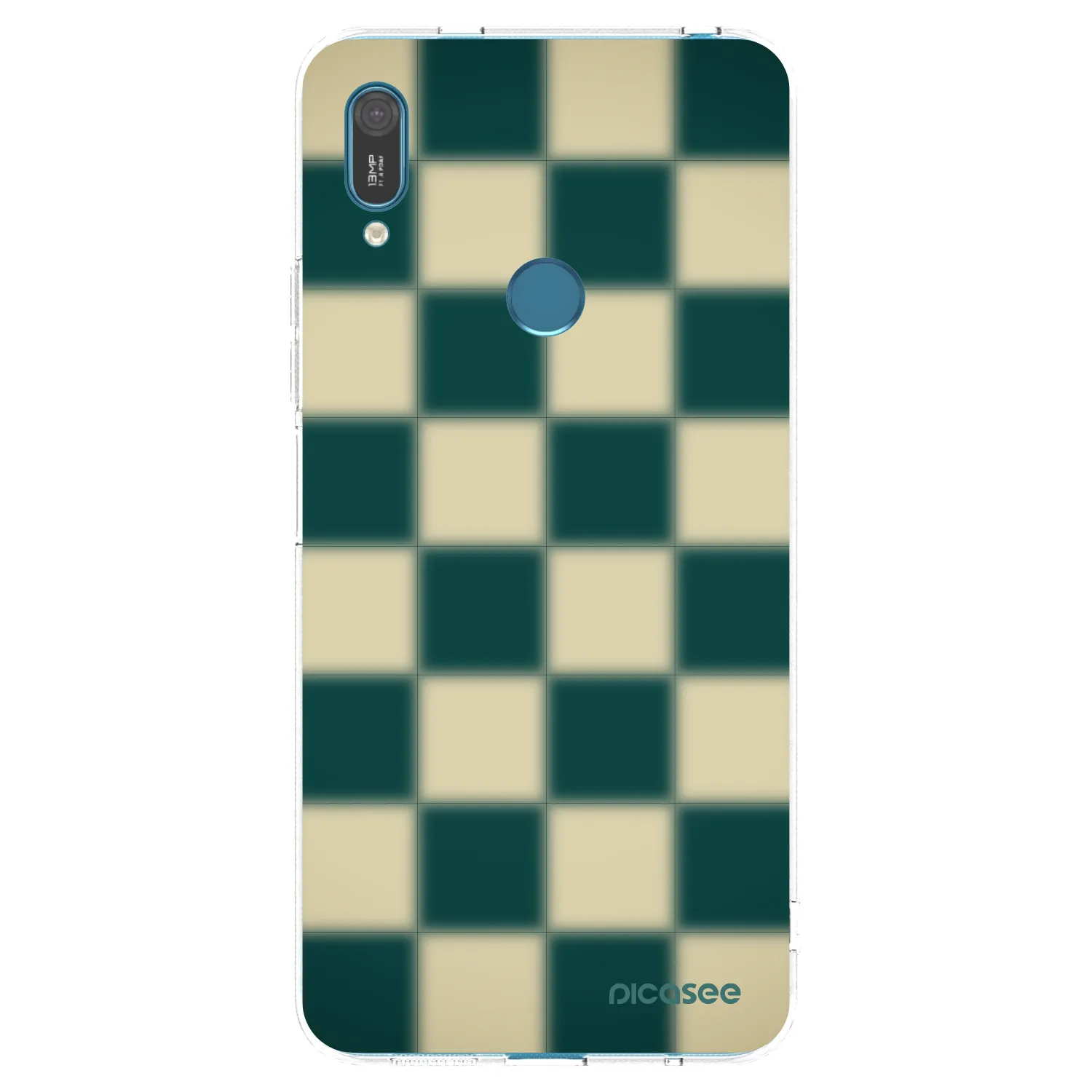 Picasee silikonska prozirna maskica za Huawei Y7 2019 - Shadow Chess