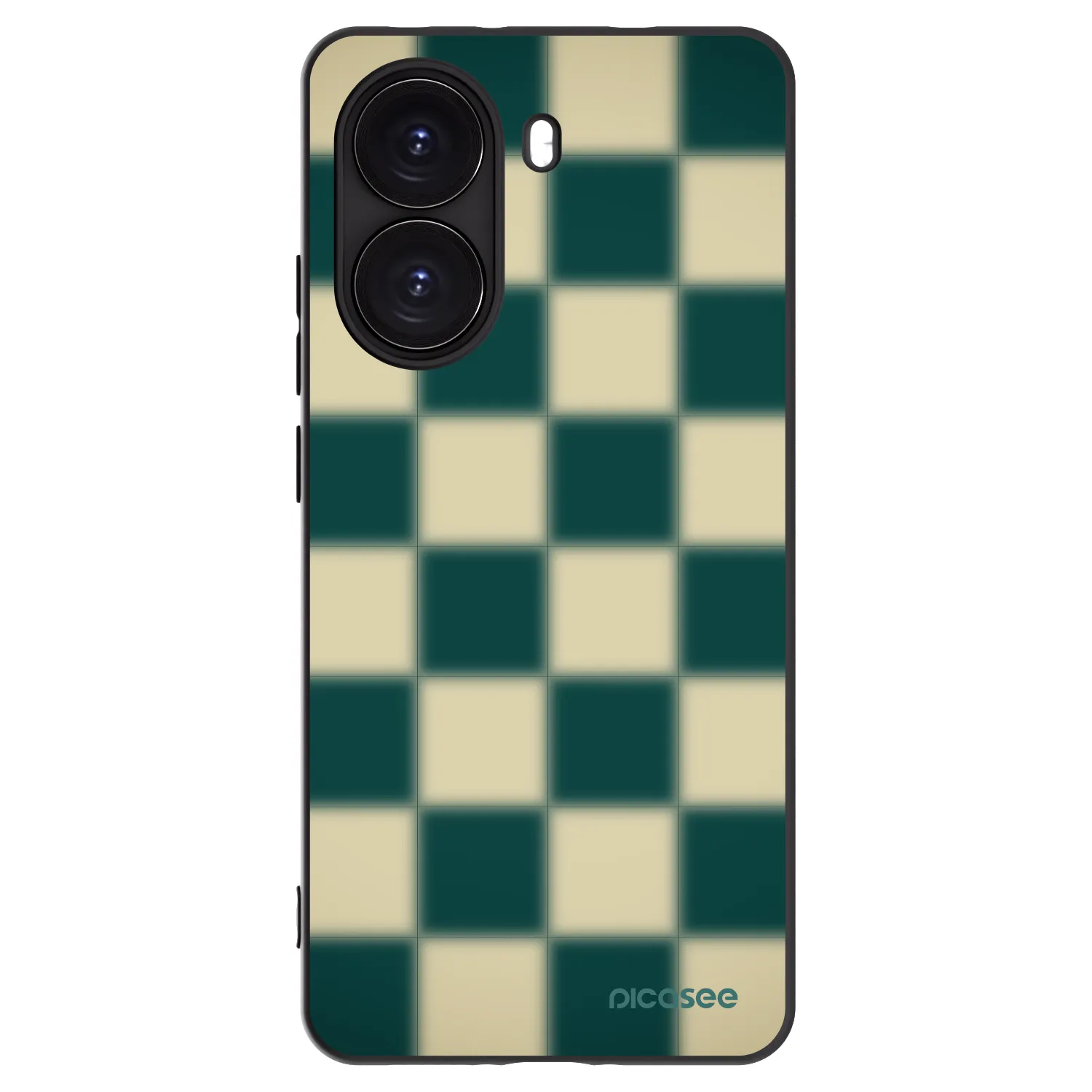 Picasee crna silikonska maskica za Xiaomi Poco X7 Pro 5G - Shadow Chess