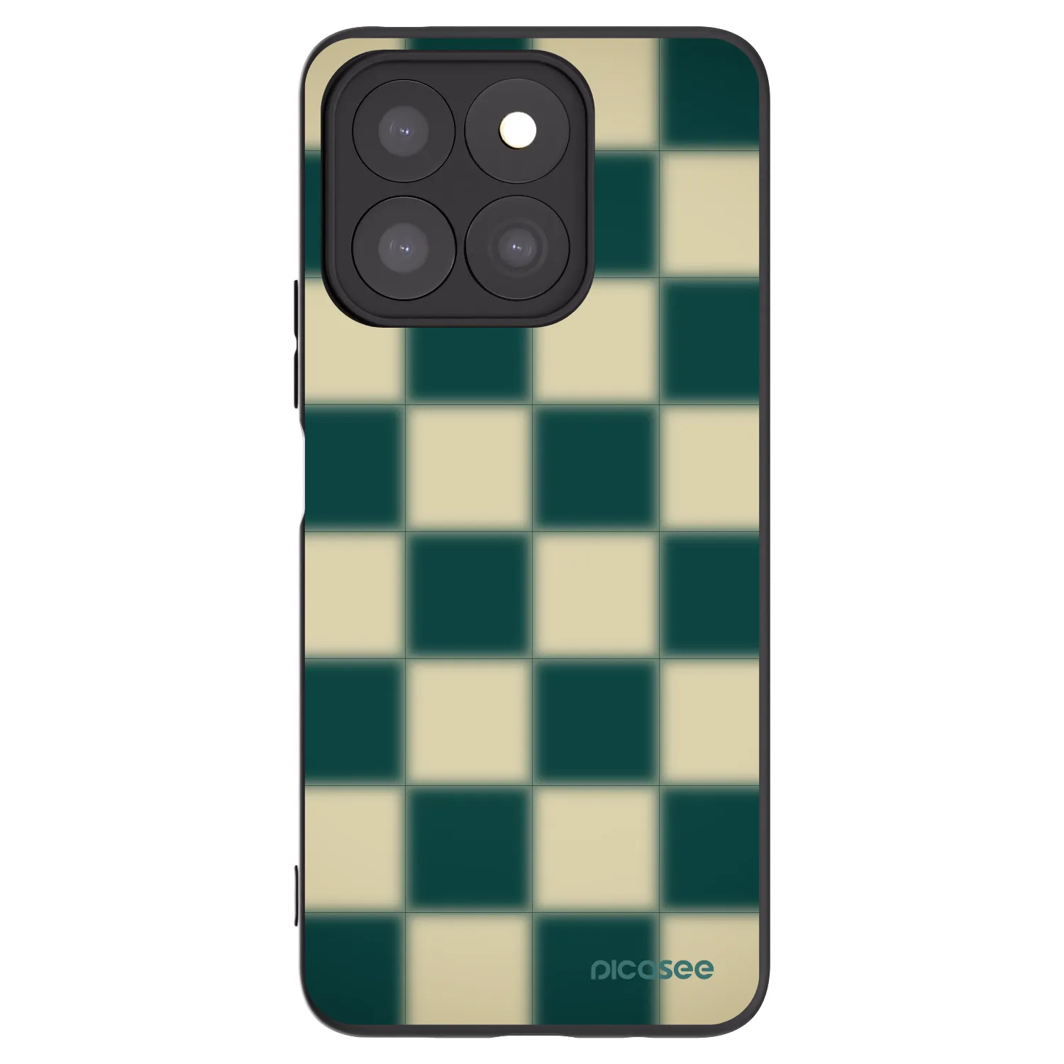 Picasee crna silikonska maskica za Honor X8c - Shadow Chess