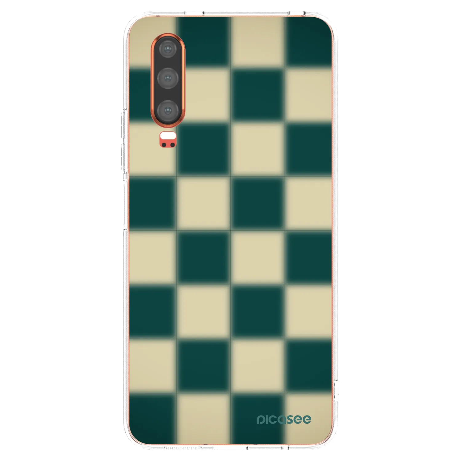 Picasee silikonska prozirna maskica za Huawei P30 - Shadow Chess
