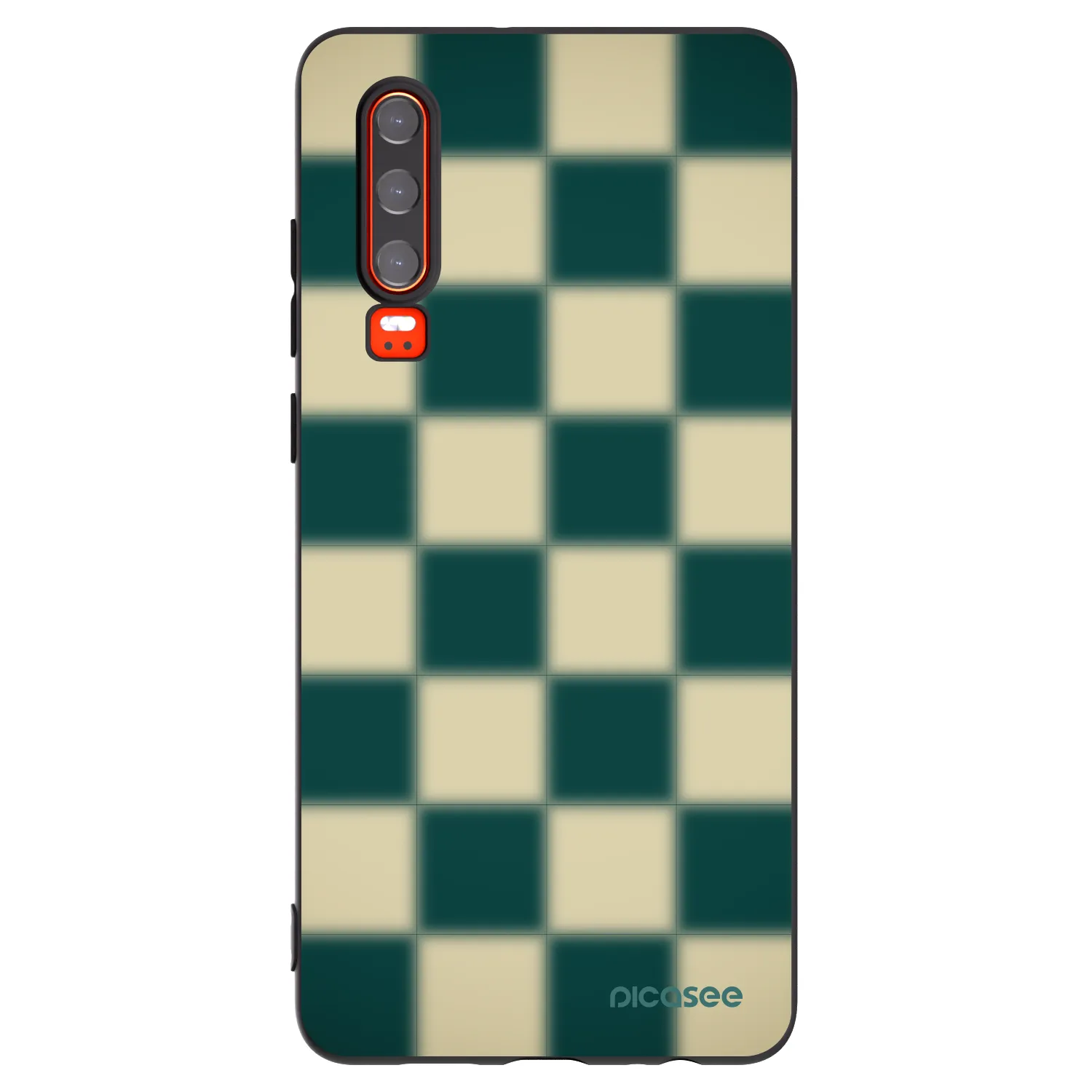 Picasee crna silikonska maskica za Huawei P30 - Shadow Chess