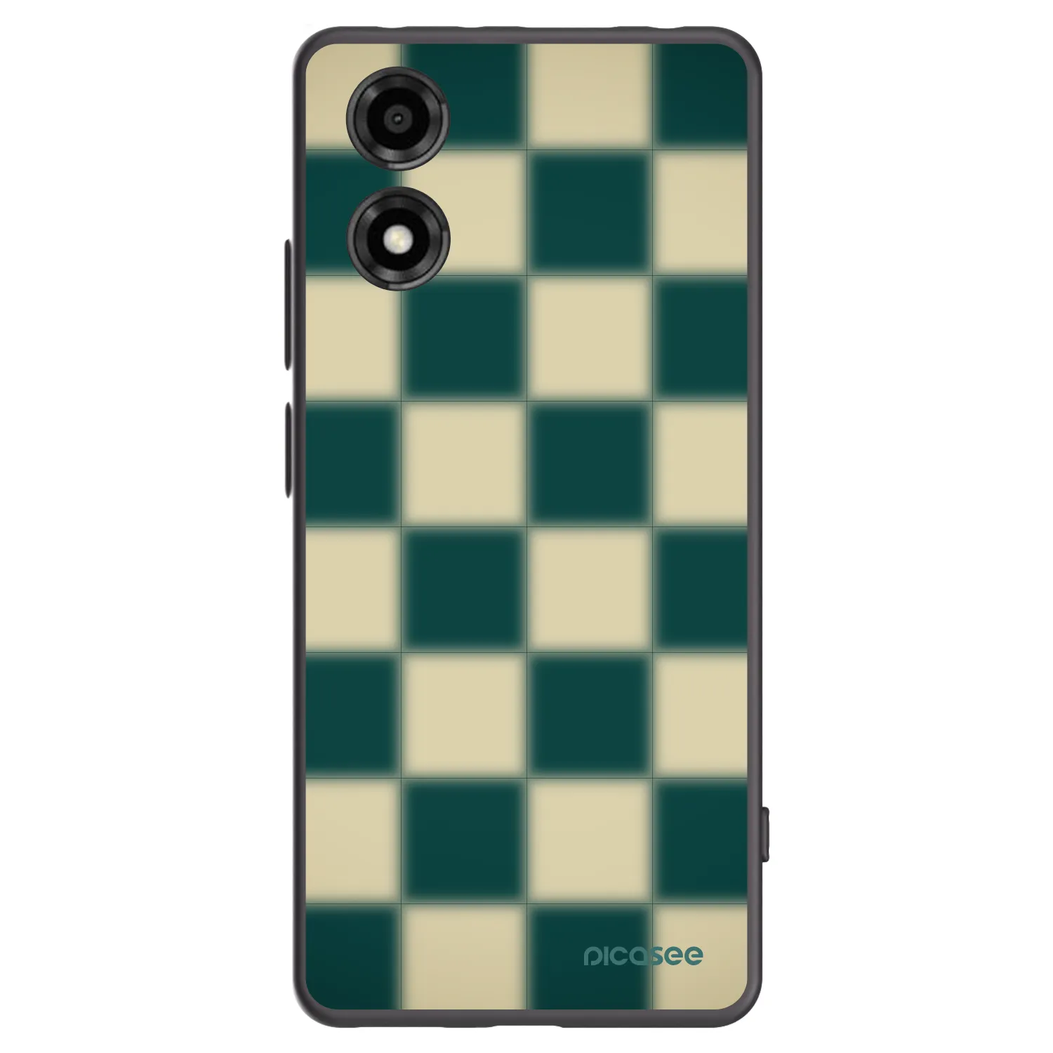 Picasee crna silikonska maskica za Motorola Moto E14 - Shadow Chess