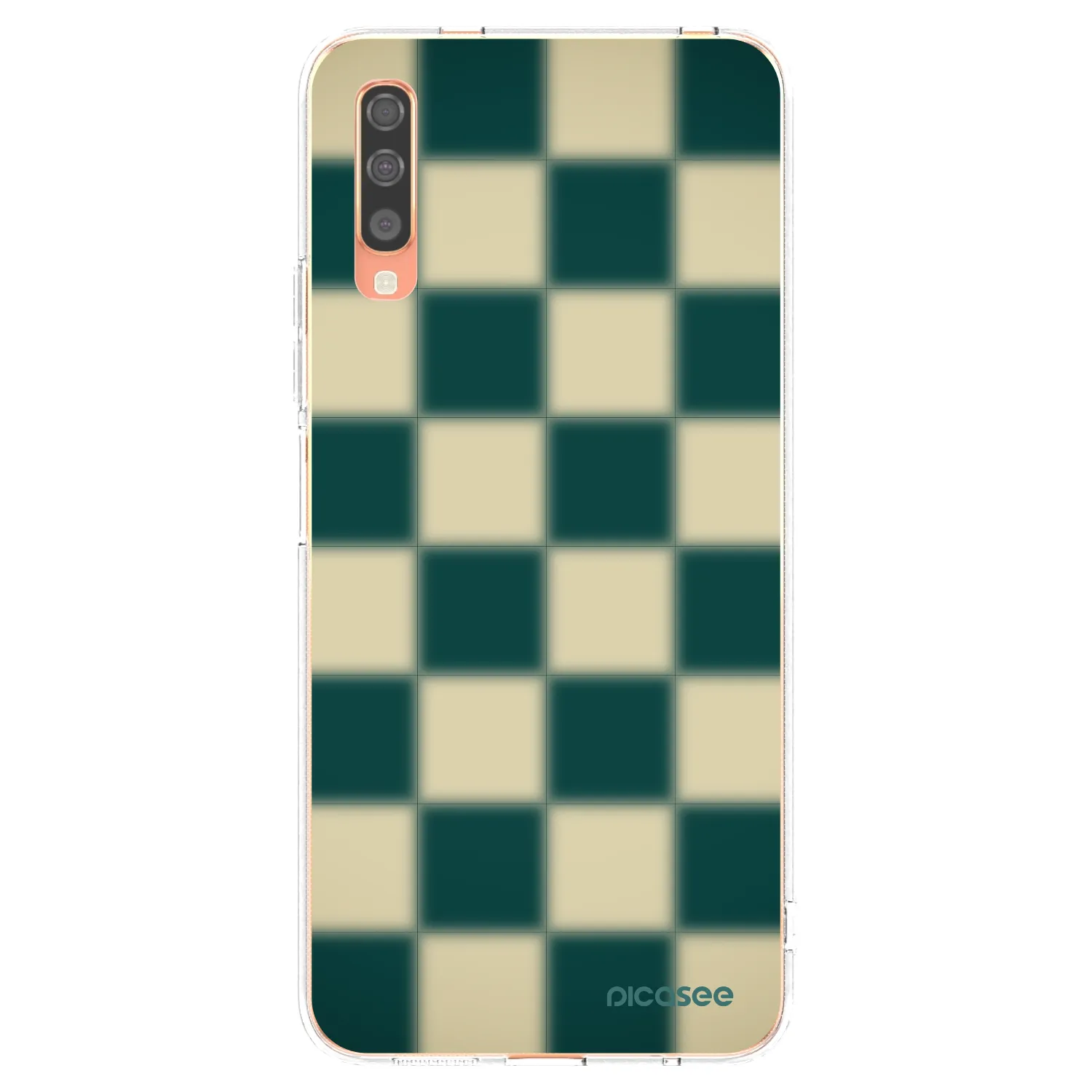 Picasee silikonska prozirna maskica za Samsung Galaxy A70 A705F - Shadow Chess