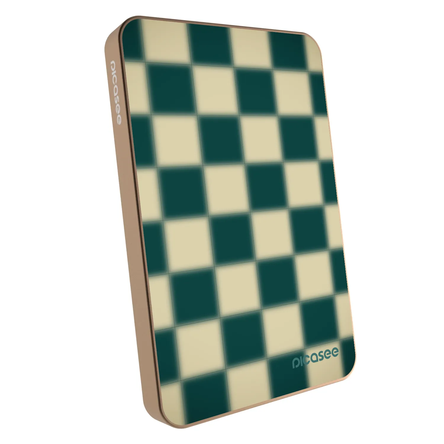 Picasee Prijenosni punjač s MagSafe 5 000 mAh Zlatni - Shadow Chess