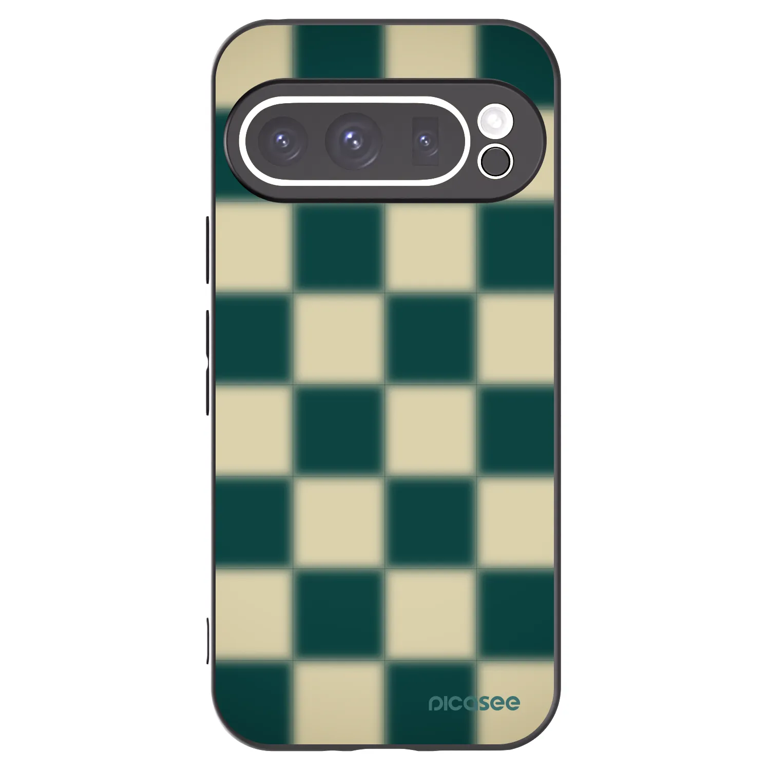 Picasee crna silikonska maskica za Google Pixel 9 Pro XL - Shadow Chess