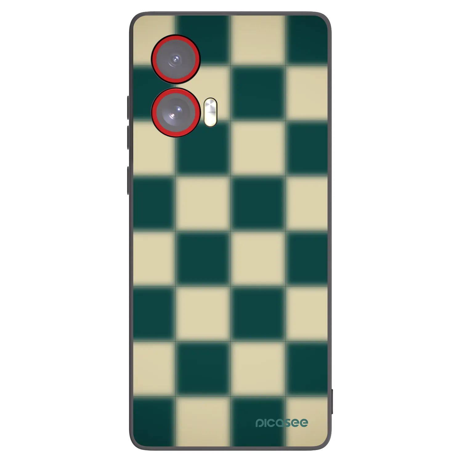 Picasee crna silikonska maskica za Motorola Edge 50 Fusion - Shadow Chess