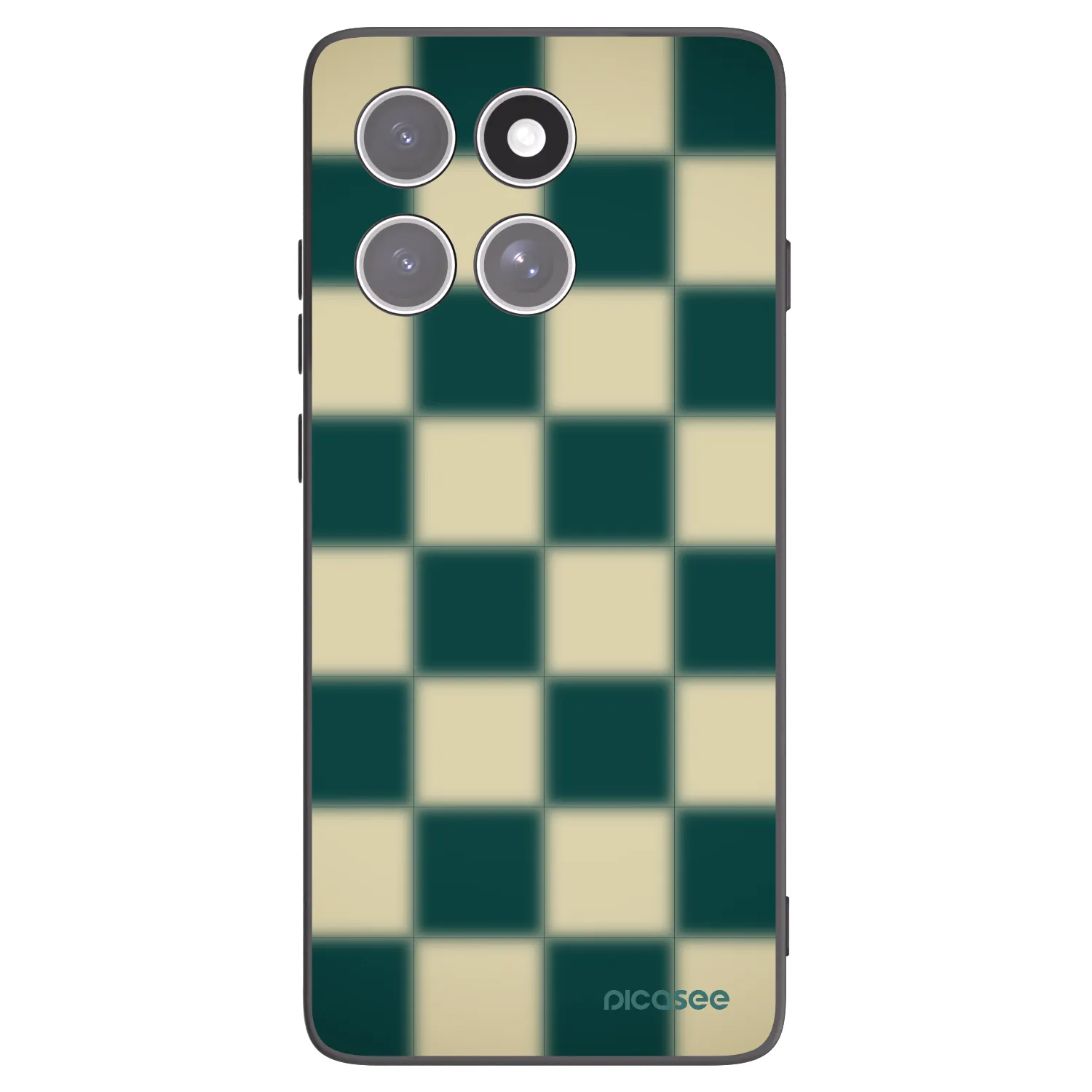 Picasee crna silikonska maskica za Motorola Edge 60 Fusion - Shadow Chess
