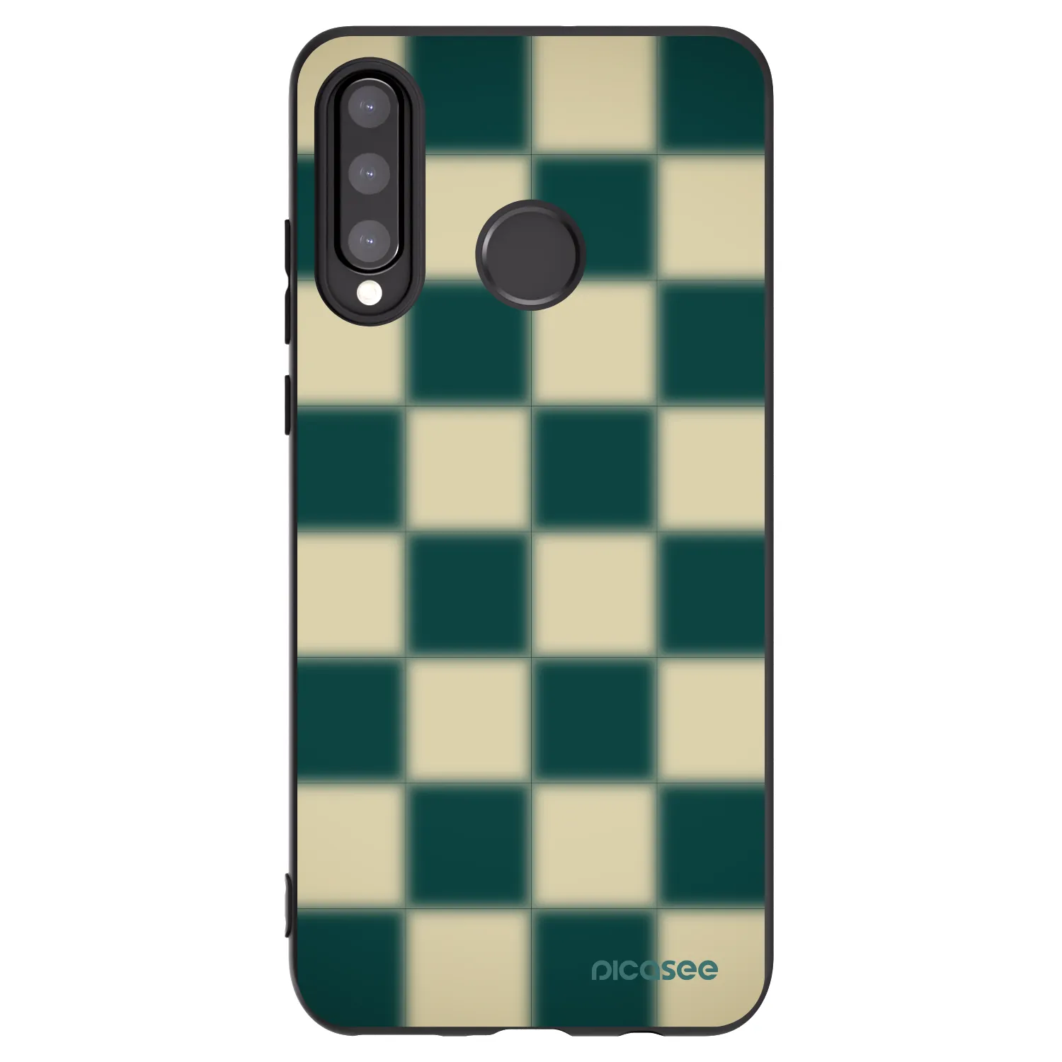 Picasee crna silikonska maskica za Huawei P30 Lite - Shadow Chess