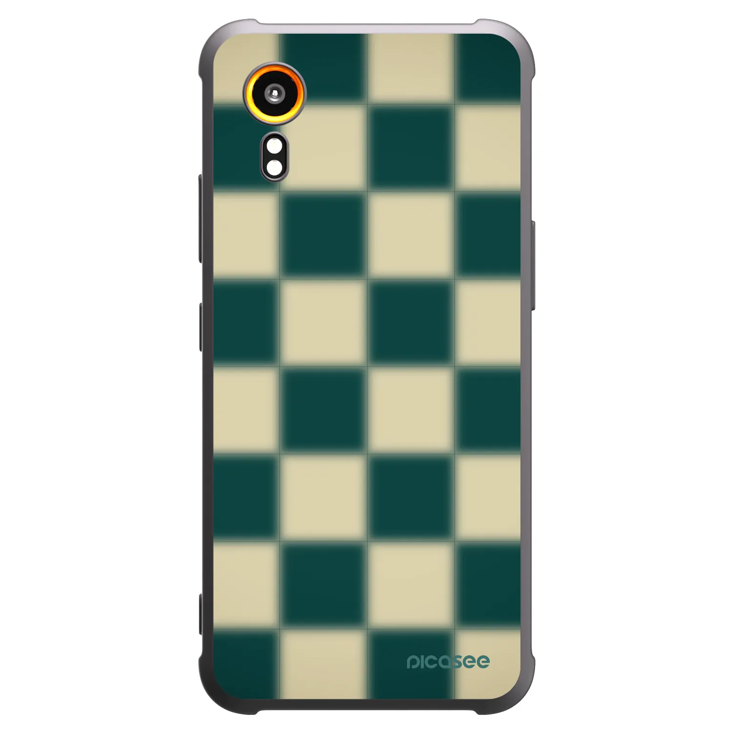 Picasee crna silikonska maskica za Samsung Galaxy Xcover 7 - Shadow Chess