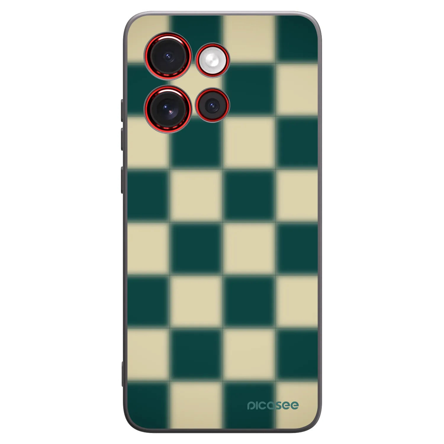 Picasee crna silikonska maskica za Motorola Edge 60 Neo 5G - Shadow Chess
