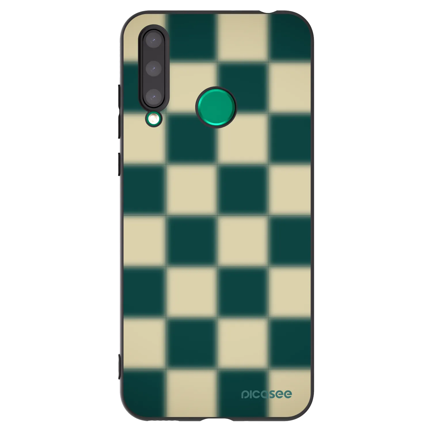 Picasee crna silikonska maskica za Honor 20 Lite - Shadow Chess