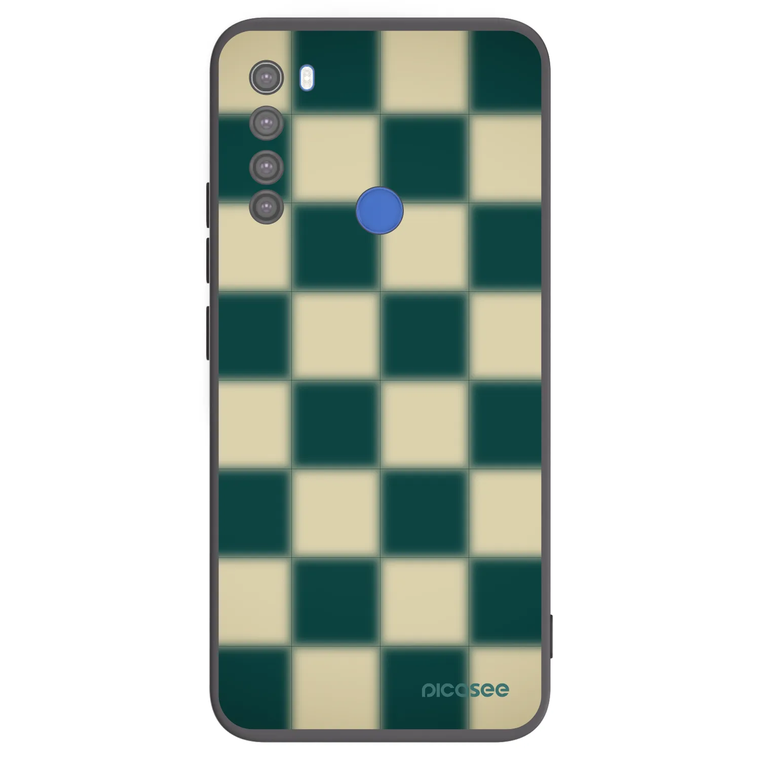 Picasee crna silikonska maskica za Xiaomi Redmi Note 8T - Shadow Chess