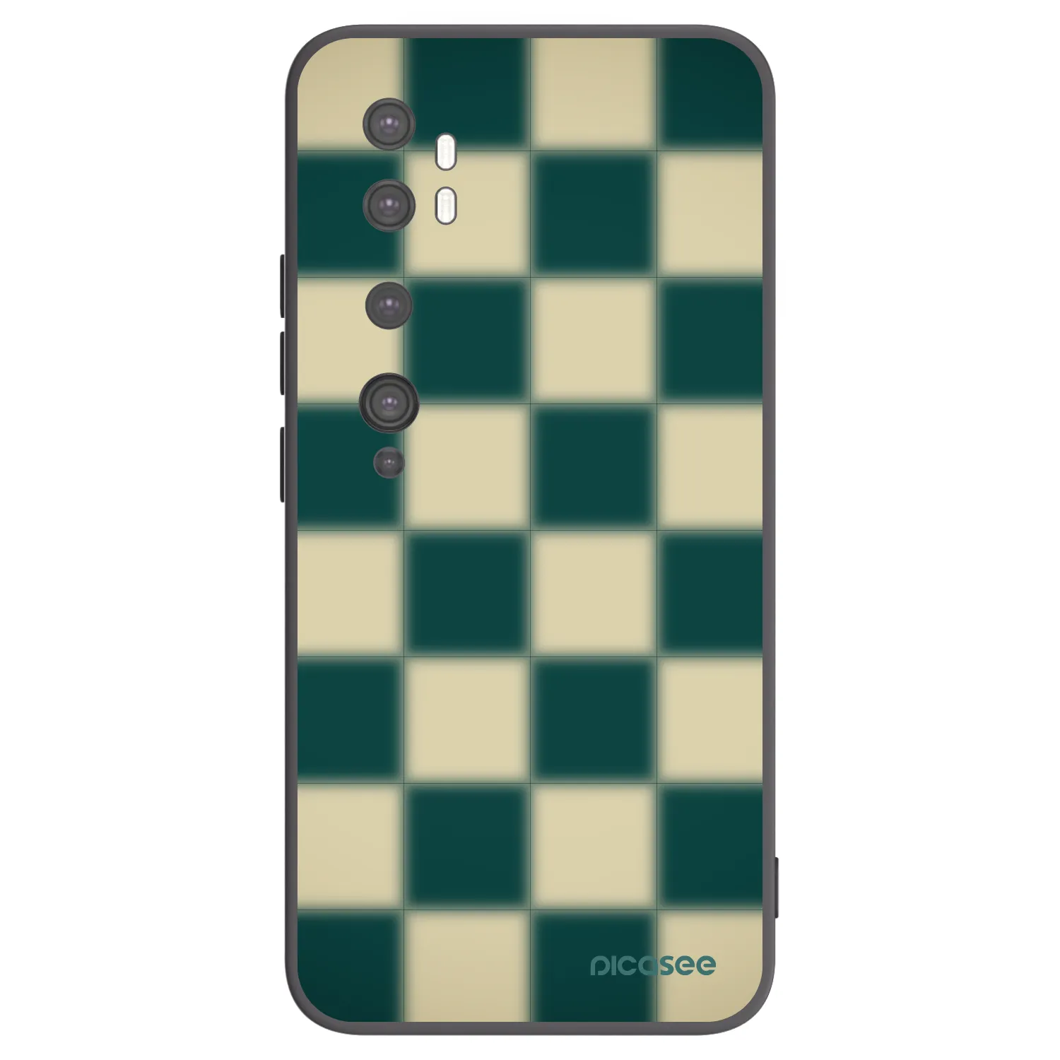 Picasee crna silikonska maskica za Xiaomi Mi Note 10 (Pro) - Shadow Chess