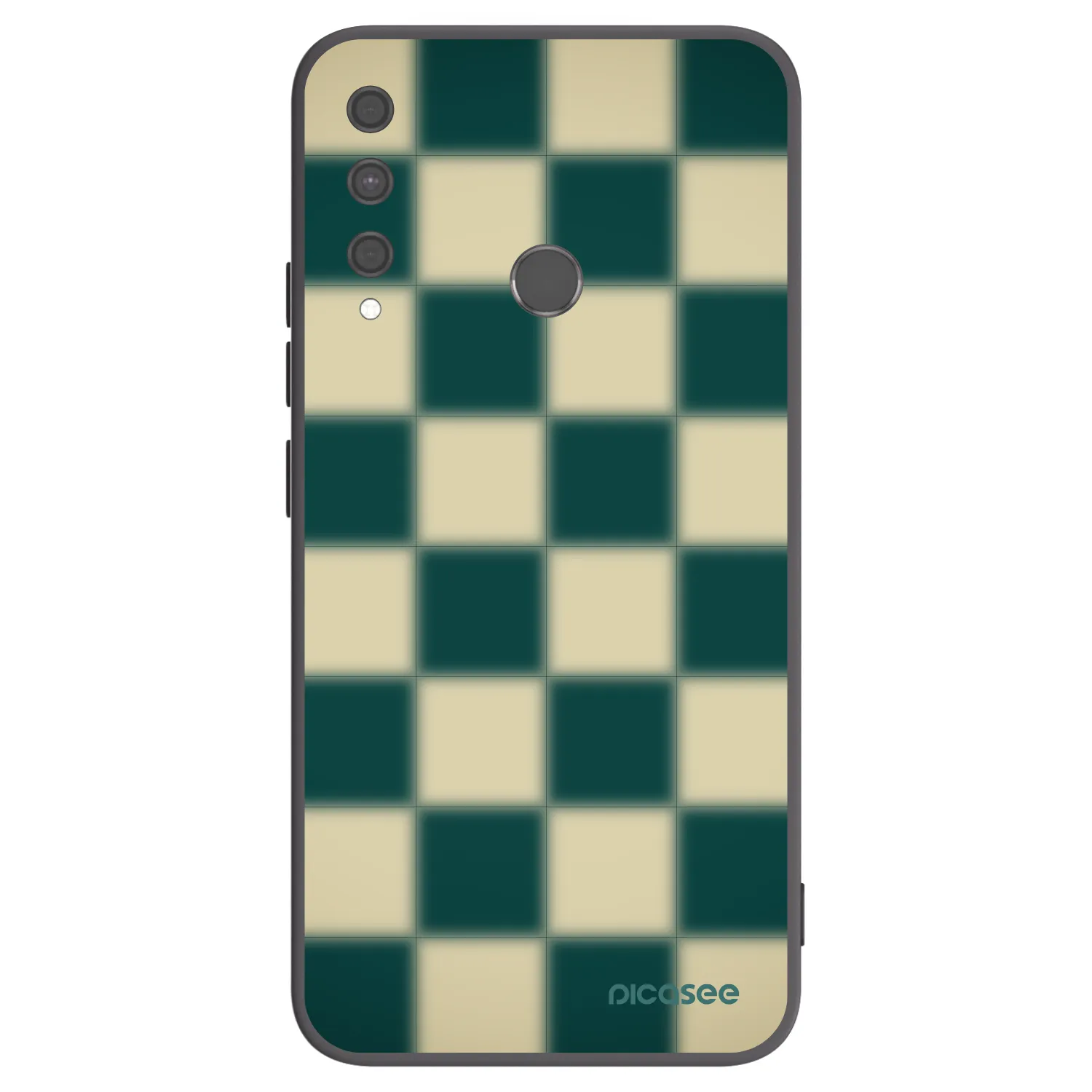 Picasee crna silikonska maskica za Huawei P40 Lite E - Shadow Chess
