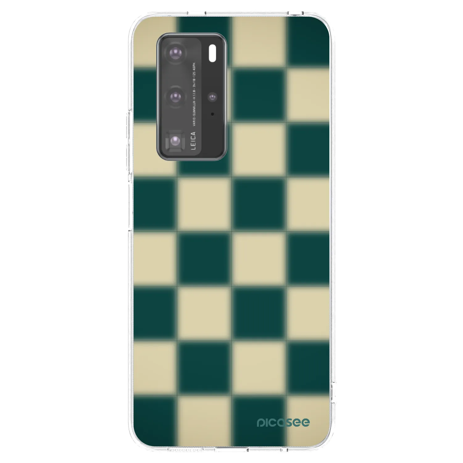 Picasee silikonska prozirna maskica za Huawei P40 Pro - Shadow Chess