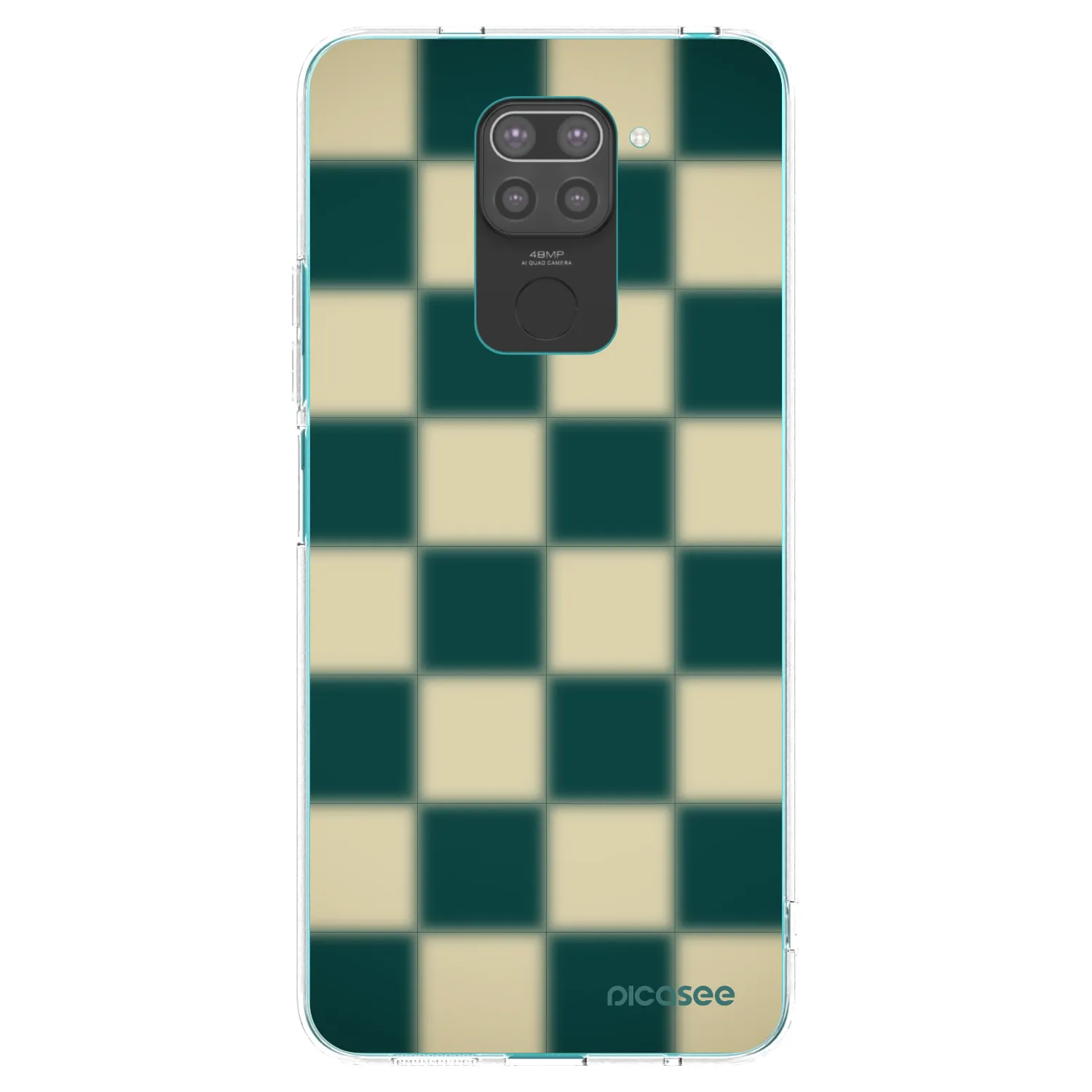 Picasee crna silikonska maskica za Xiaomi Redmi Note 9 - Shadow Chess