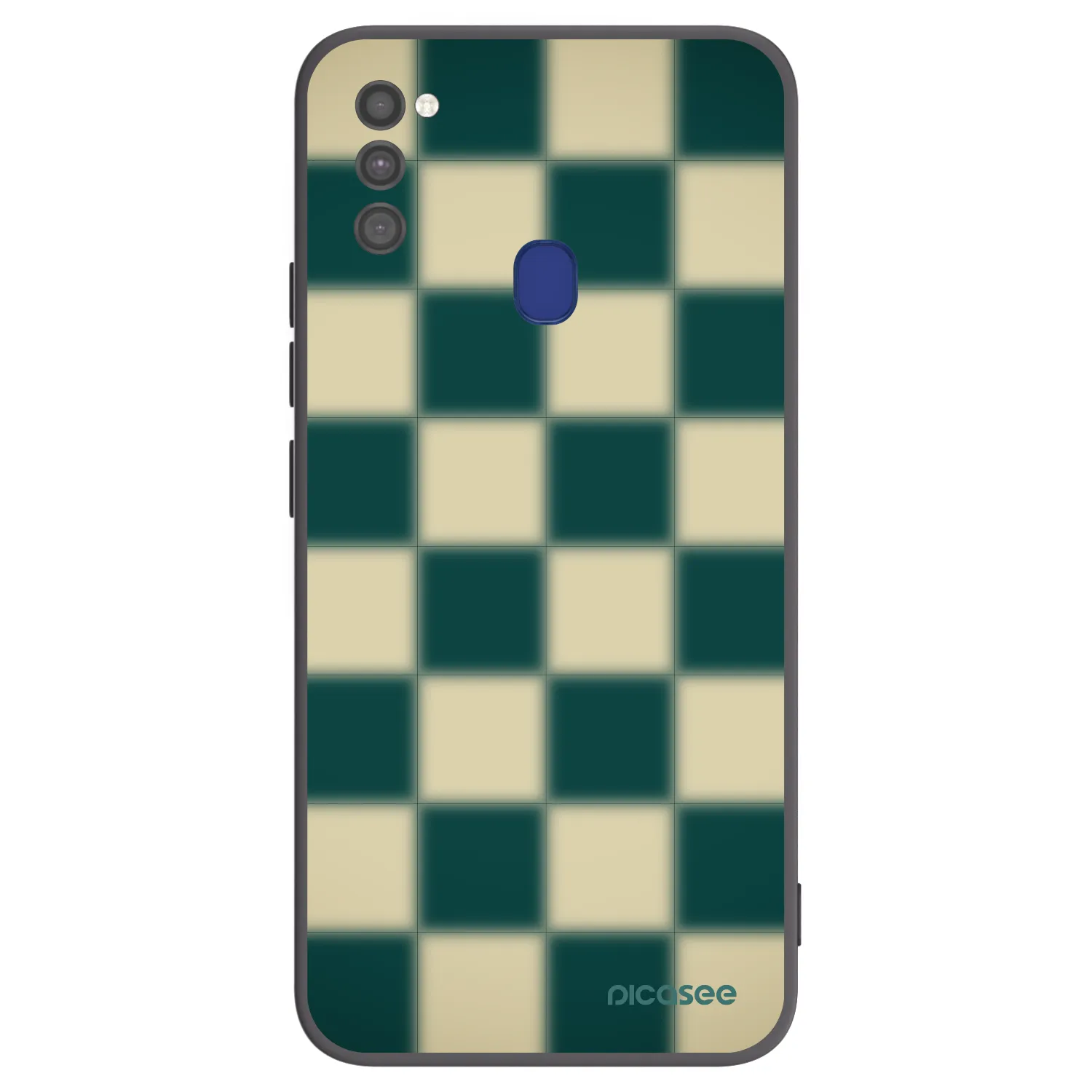 Picasee crna silikonska maskica za Samsung Galaxy M21 M215F - Shadow Chess