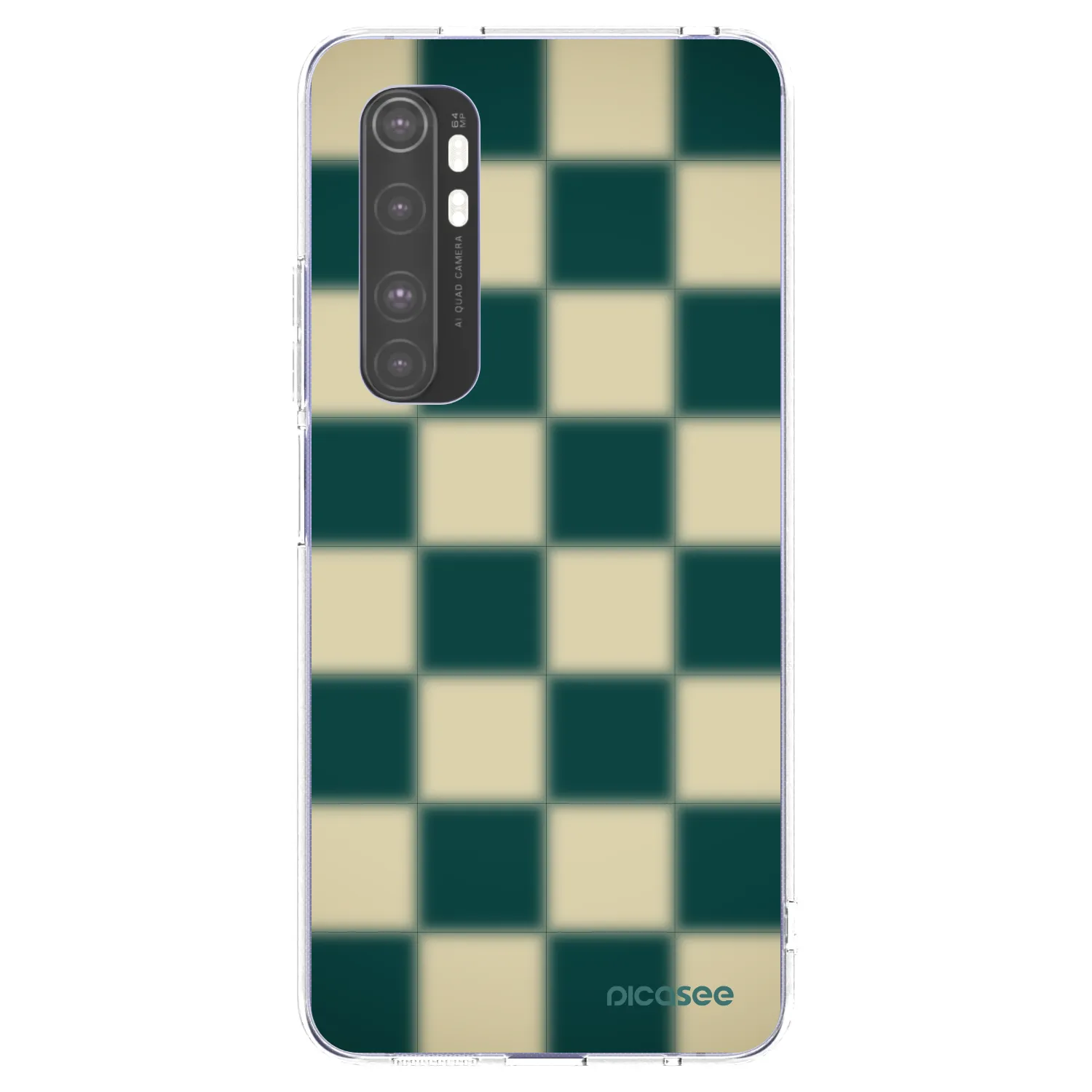 Picasee silikonska prozirna maskica za Xiaomi Mi Note 10 Lite - Shadow Chess