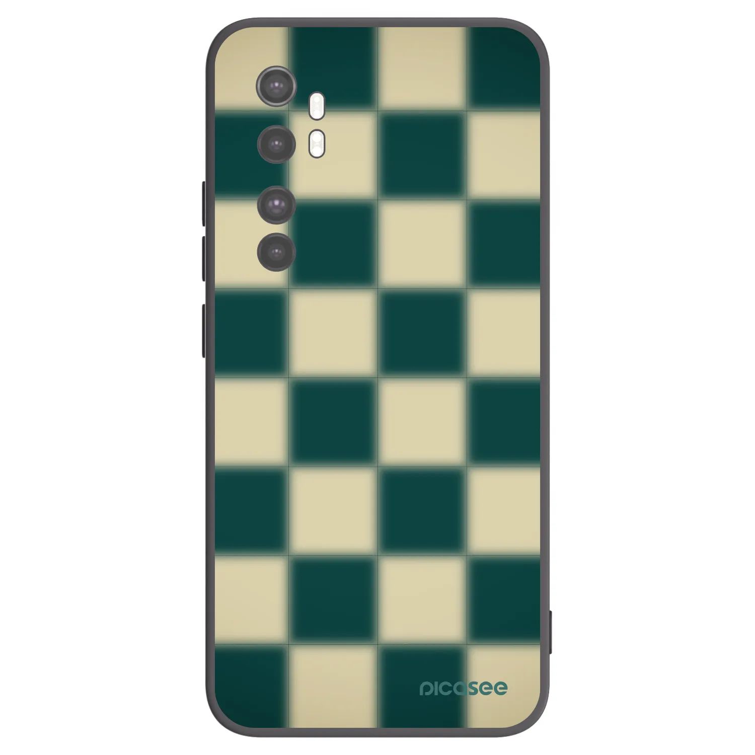 Picasee crna silikonska maskica za Xiaomi Mi Note 10 Lite - Shadow Chess