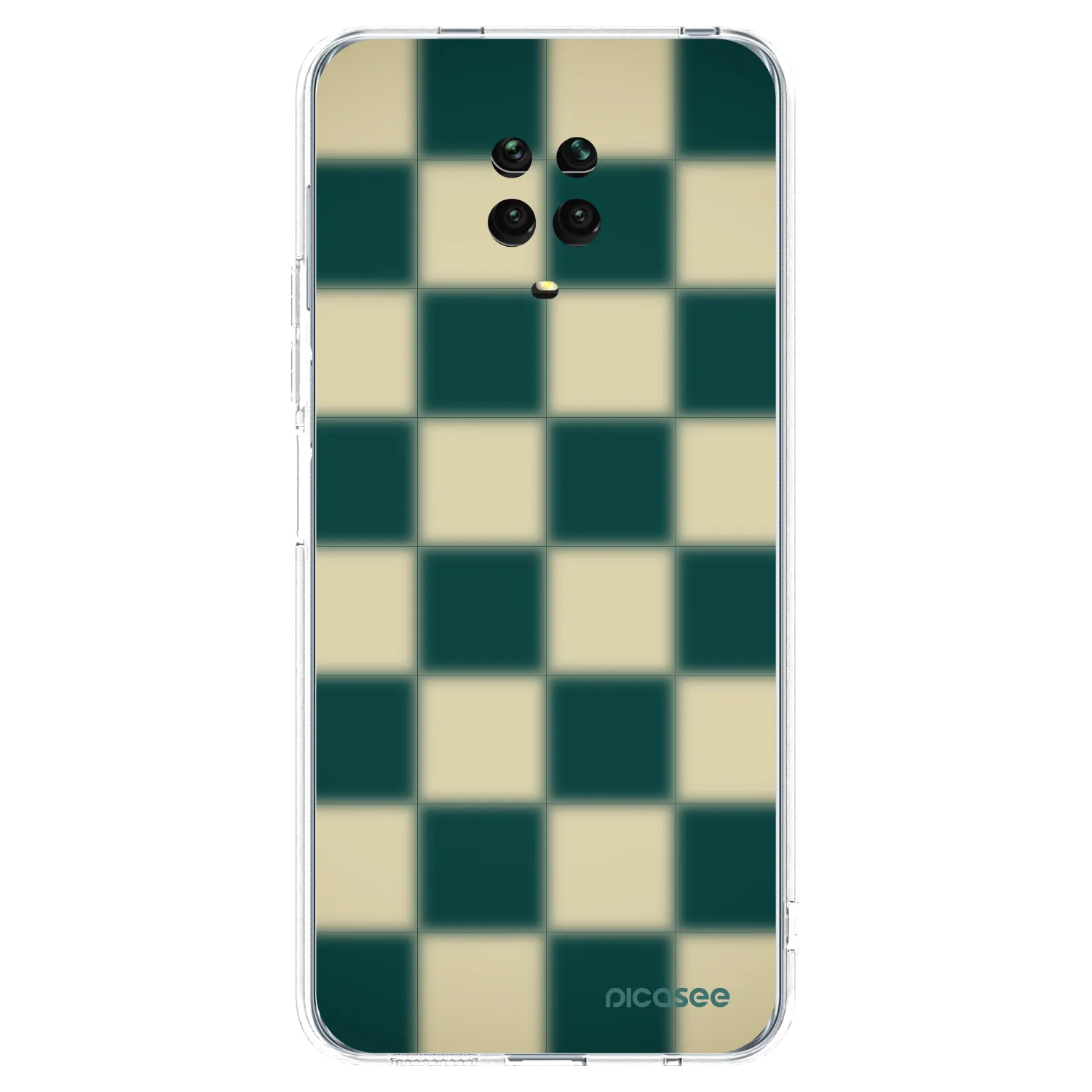 Picasee silikonska prozirna maskica za Xiaomi Redmi Note 9S - Shadow Chess