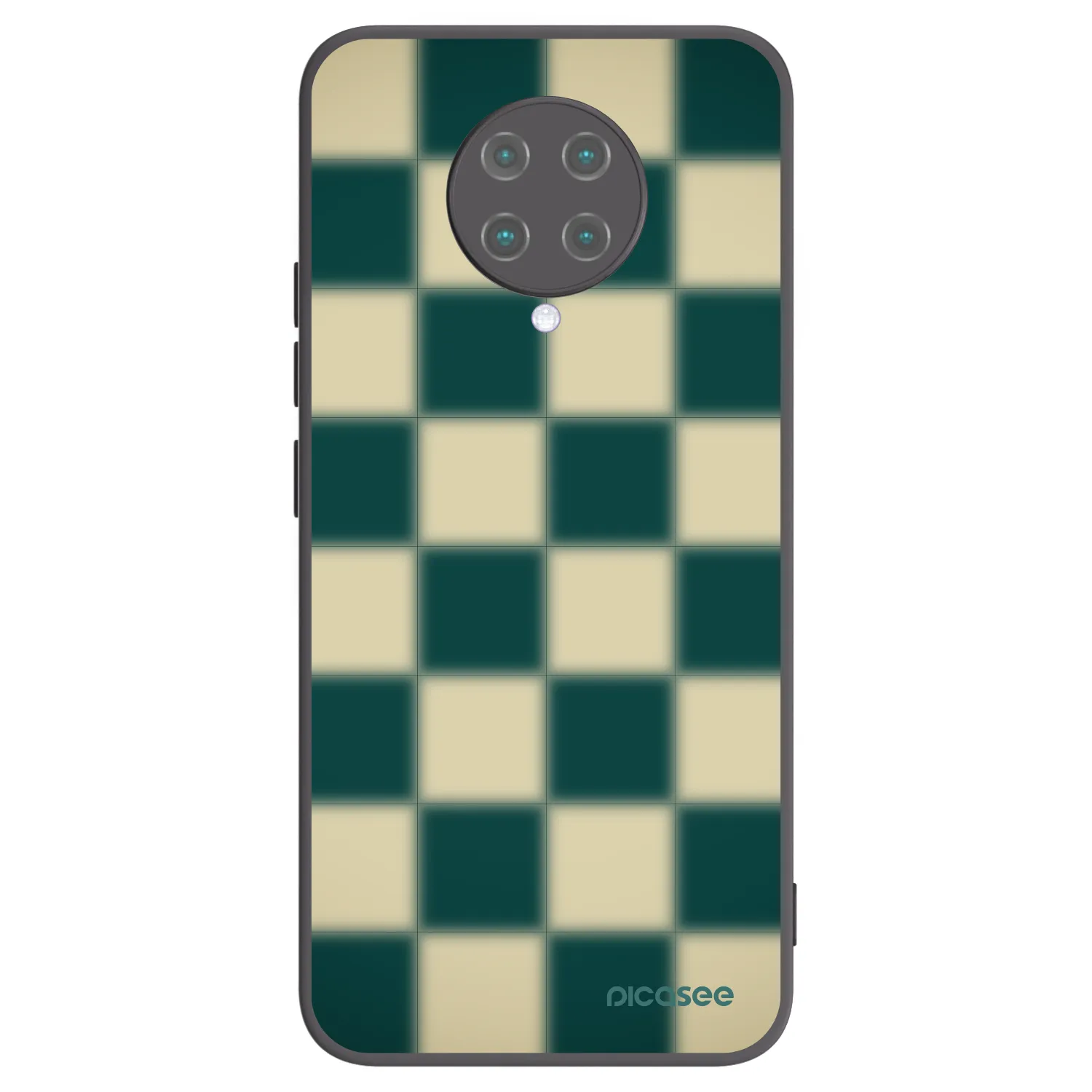 Picasee crna silikonska maskica za Xiaomi Poco F2 Pro - Shadow Chess