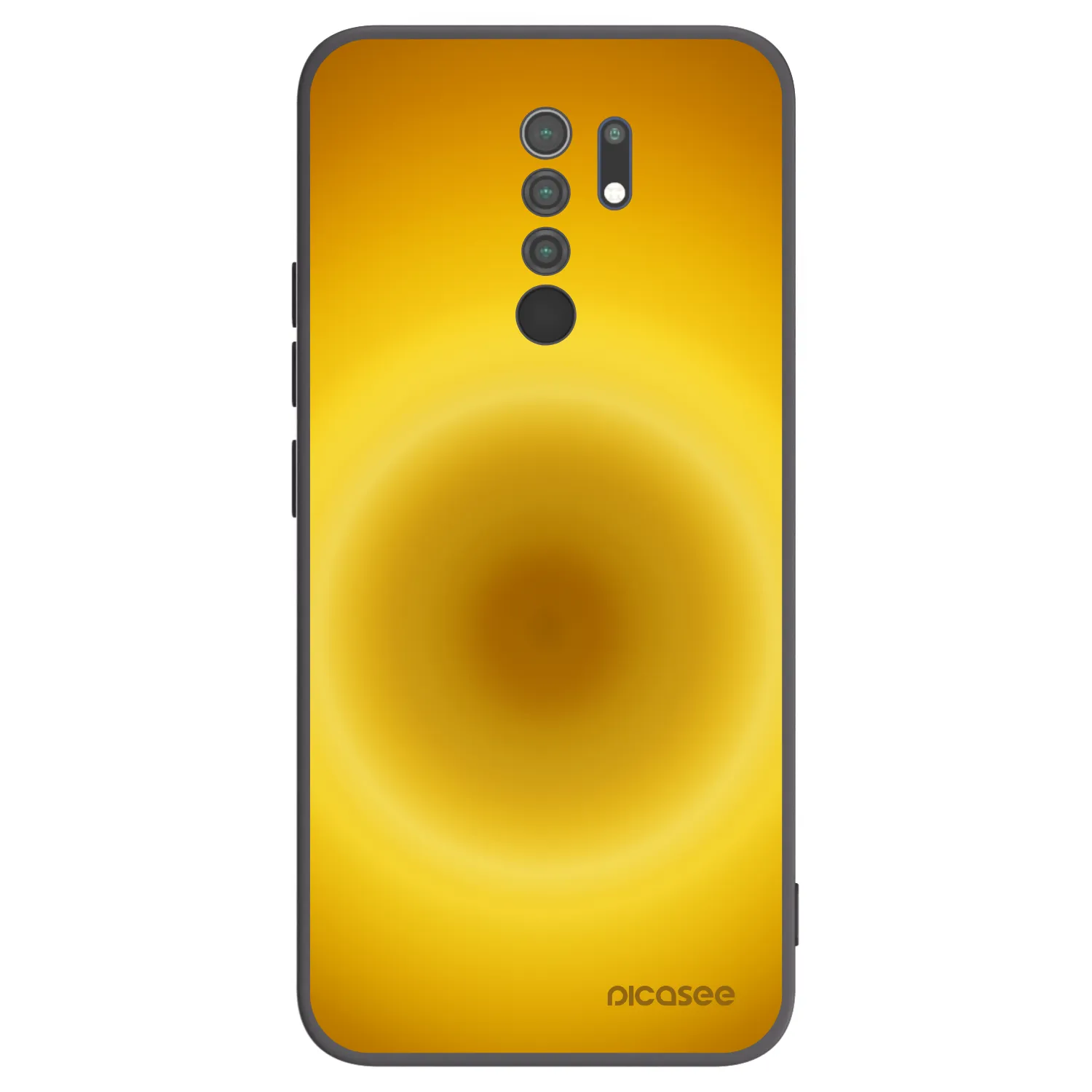 Picasee crna silikonska maskica za Xiaomi Redmi 9 - Solar Pulse