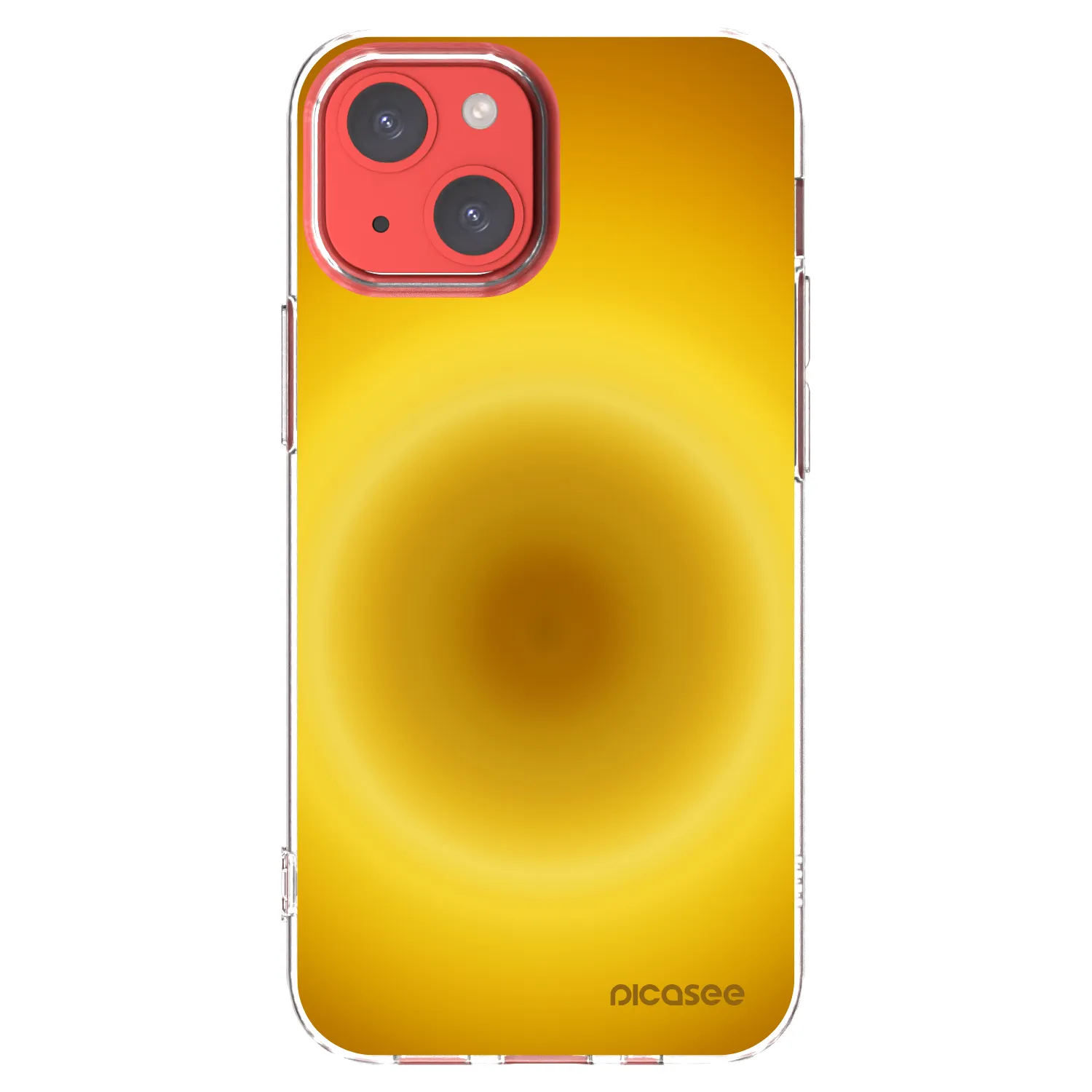 Picasee silikonska prozirna maskica za Apple iPhone 13 mini - Solar Pulse