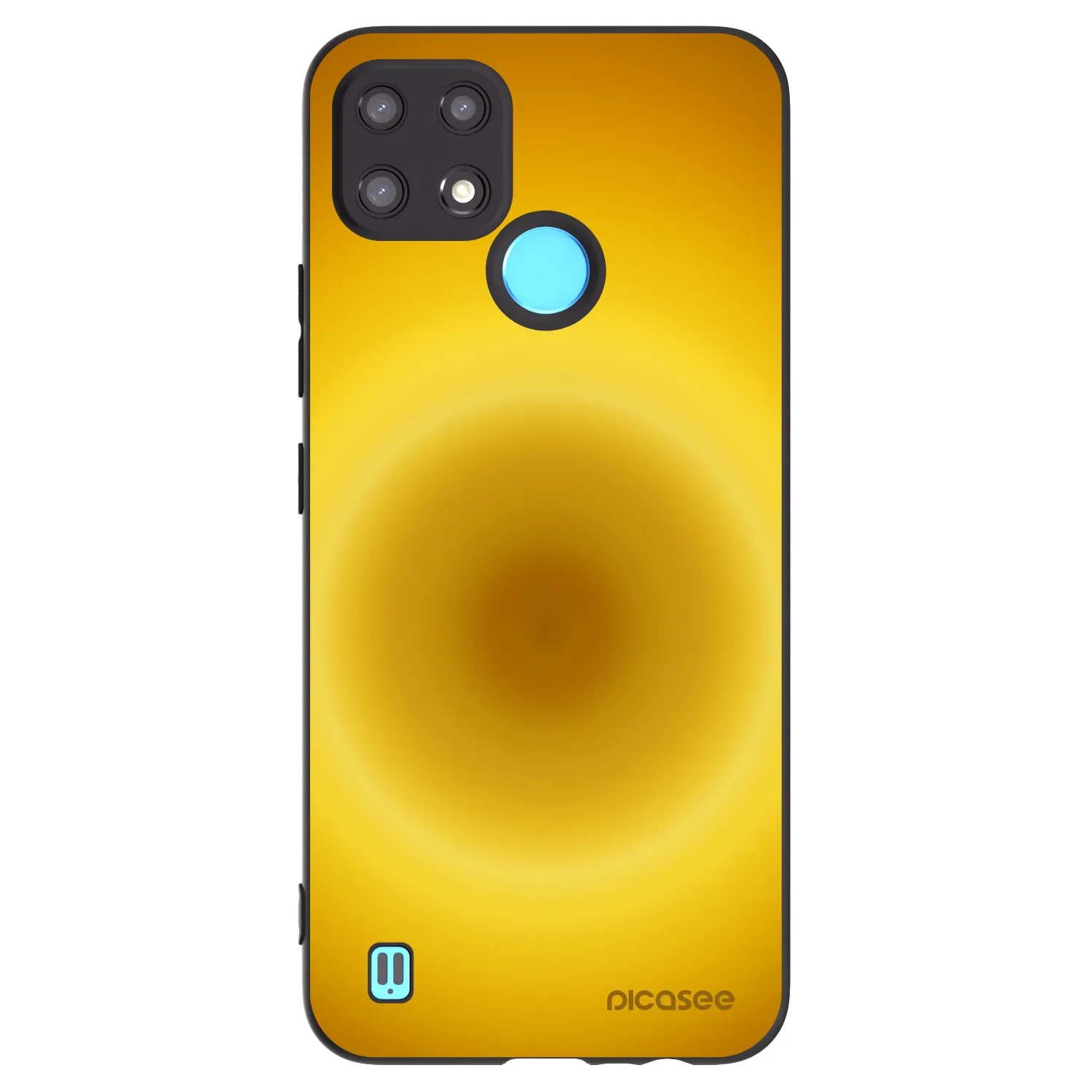 Picasee crna silikonska maskica za Realme C21 - Solar Pulse