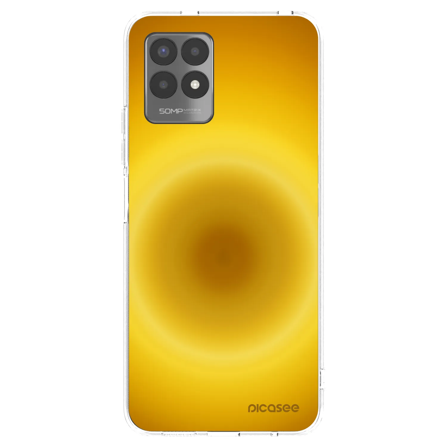 Picasee silikonska prozirna maskica za Realme 8i - Solar Pulse