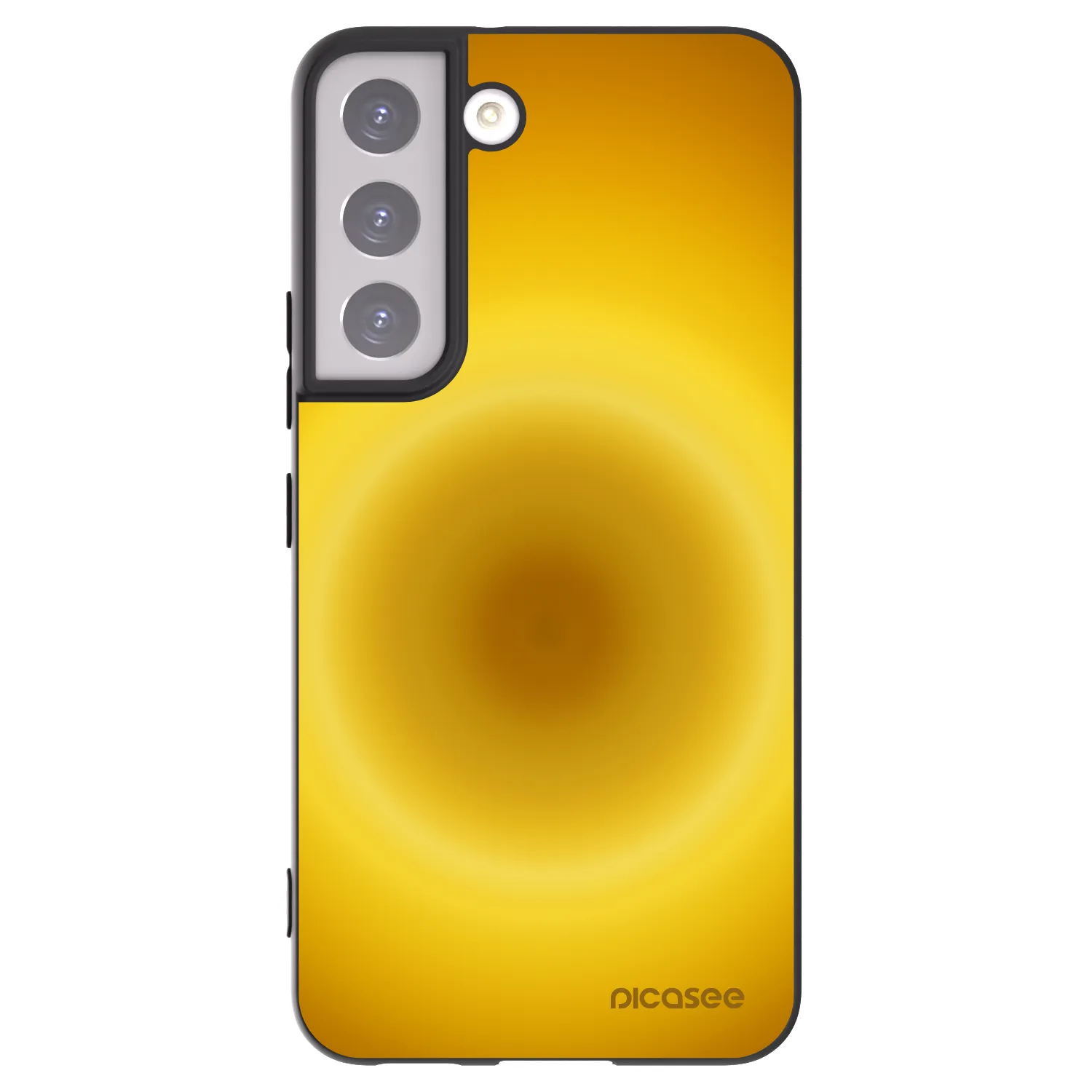 Picasee crna silikonska maskica za Samsung Galaxy S22 5G - Solar Pulse