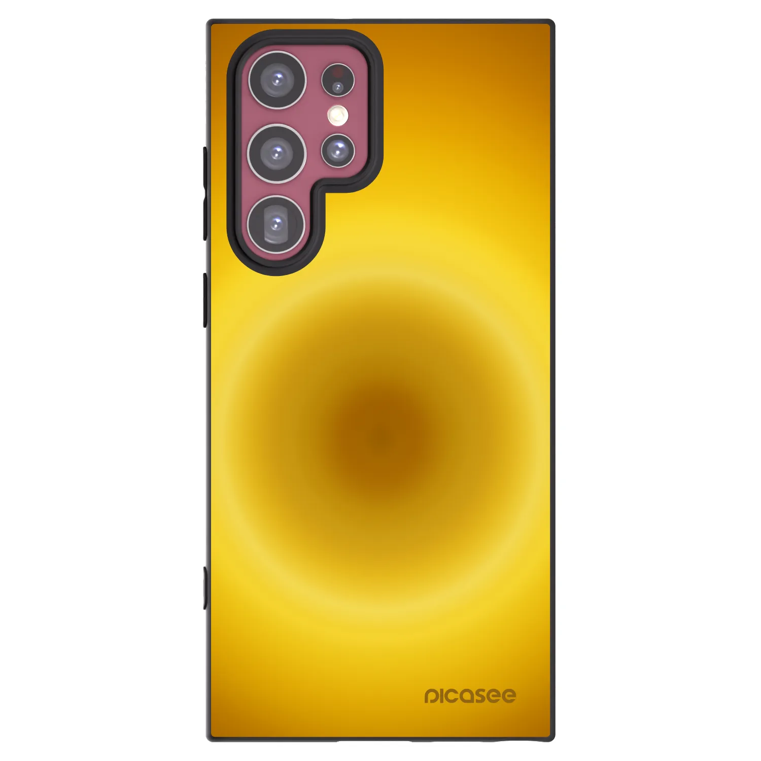 Picasee crna silikonska maskica za Samsung Galaxy S22 Ultra 5G - Solar Pulse