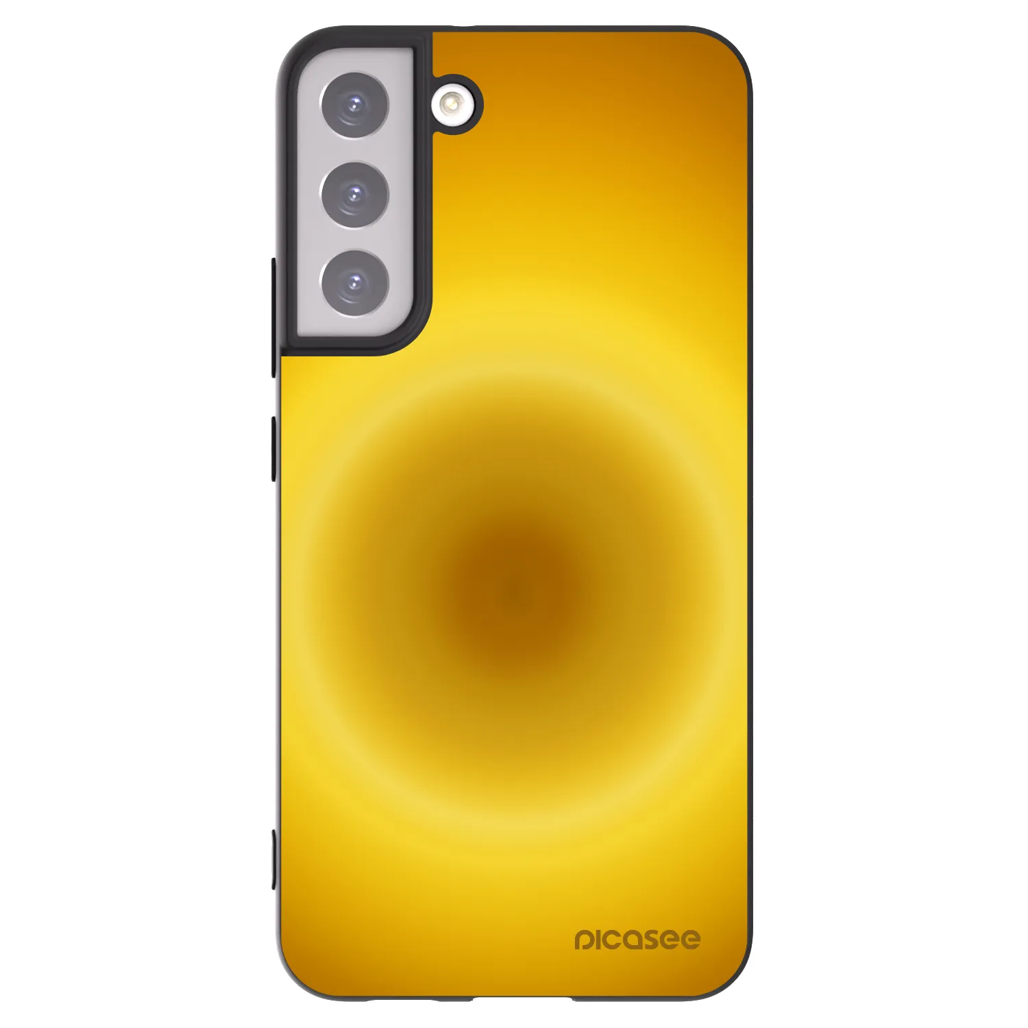 Picasee crna silikonska maskica za Samsung Galaxy S22+ 5G - Solar Pulse