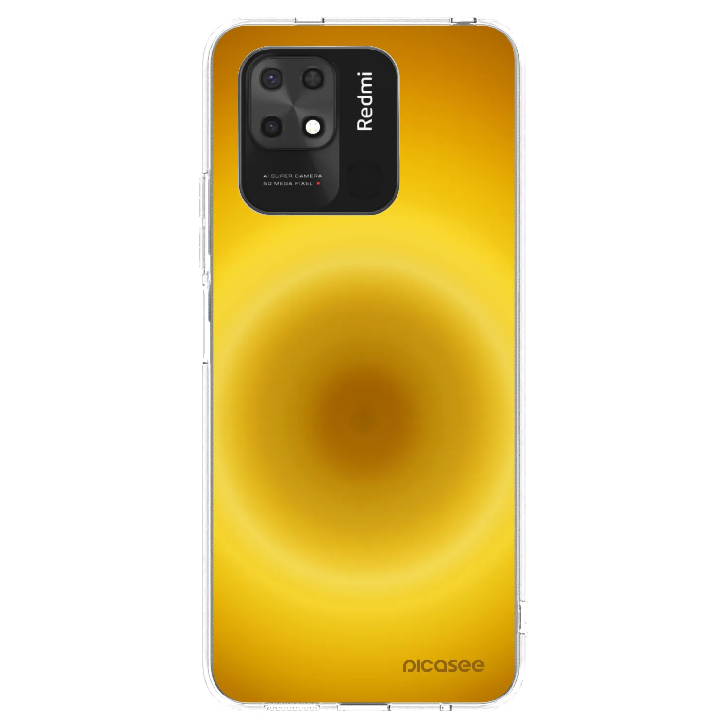 Picasee silikonska prozirna maskica za Xiaomi Redmi 10C - Solar Pulse