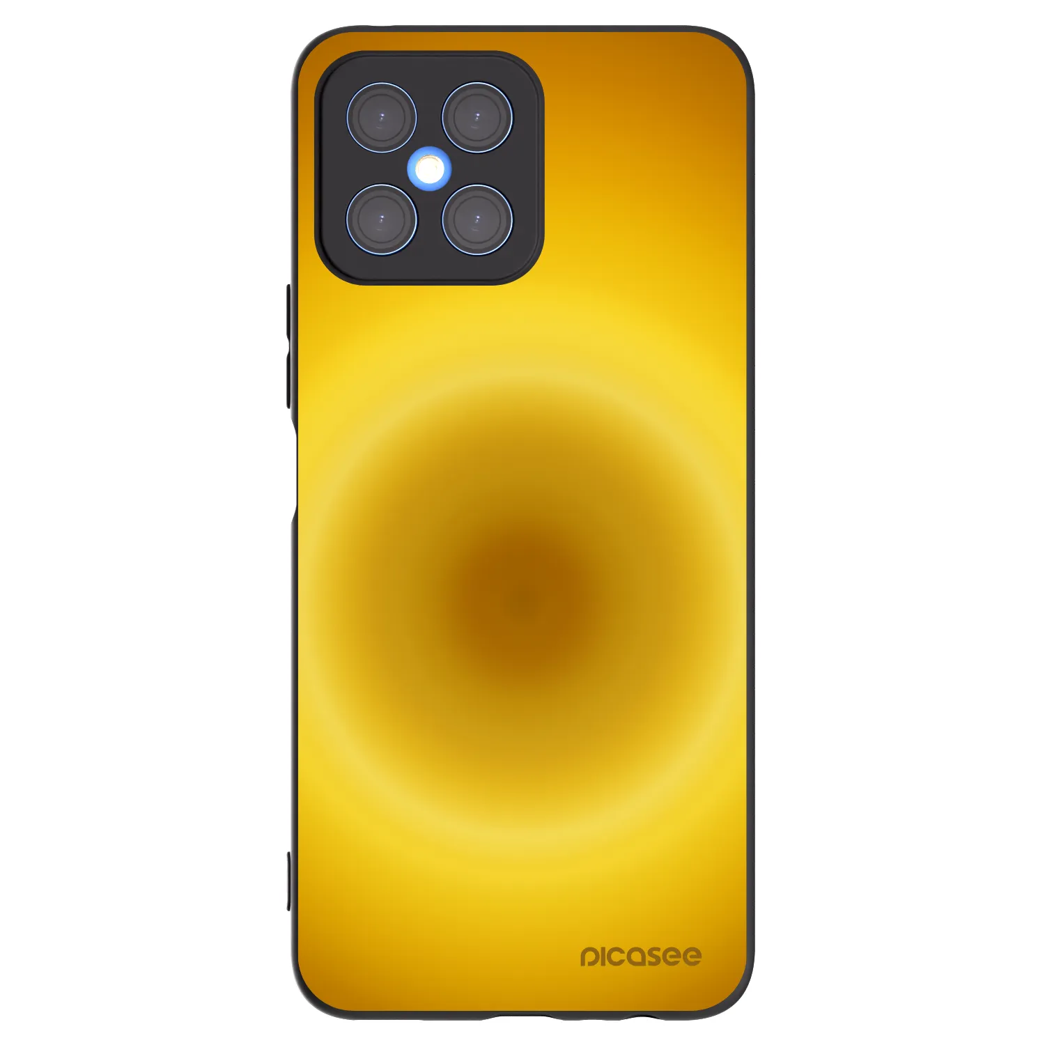 Picasee crna silikonska maskica za Honor X8 4G - Solar Pulse