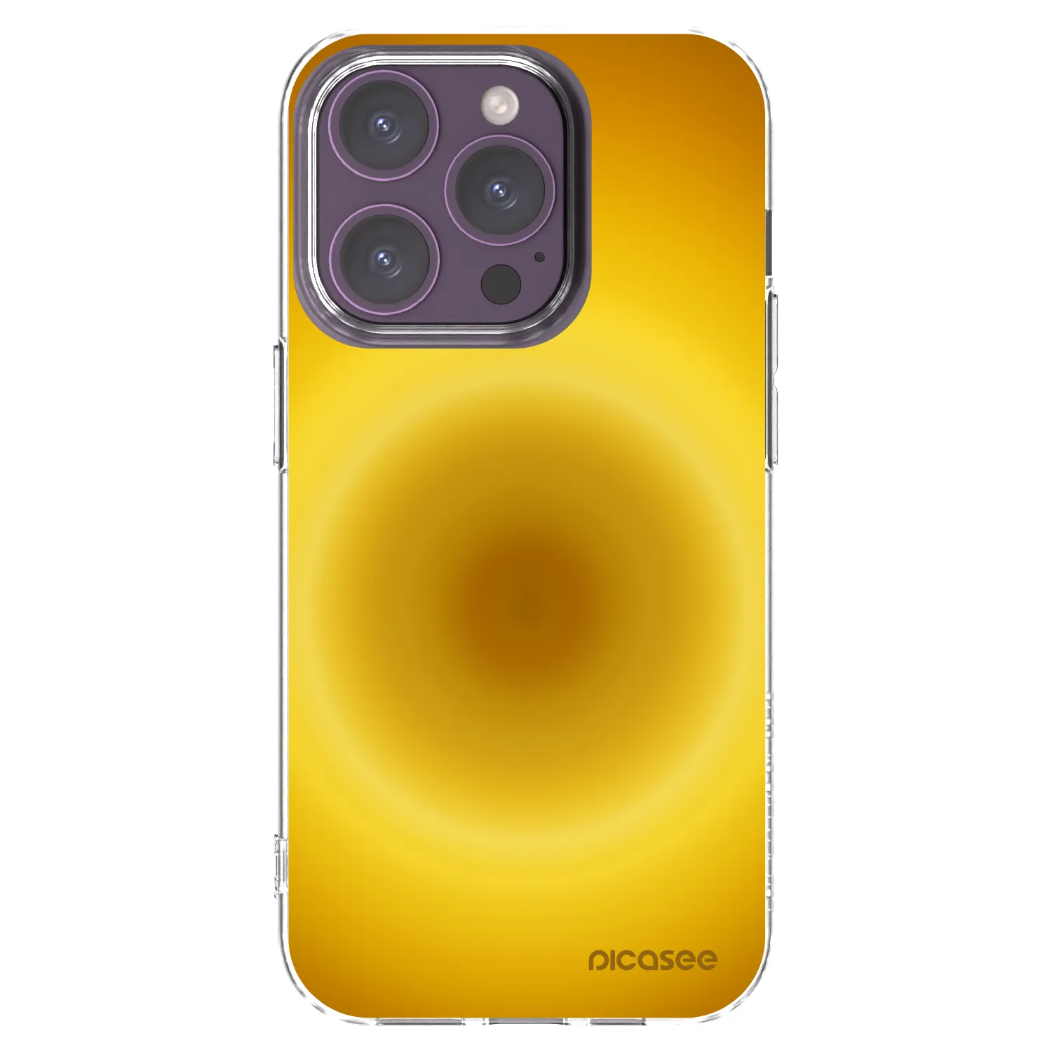 Picasee silikonska prozirna maskica za Apple iPhone 14 Pro - Solar Pulse