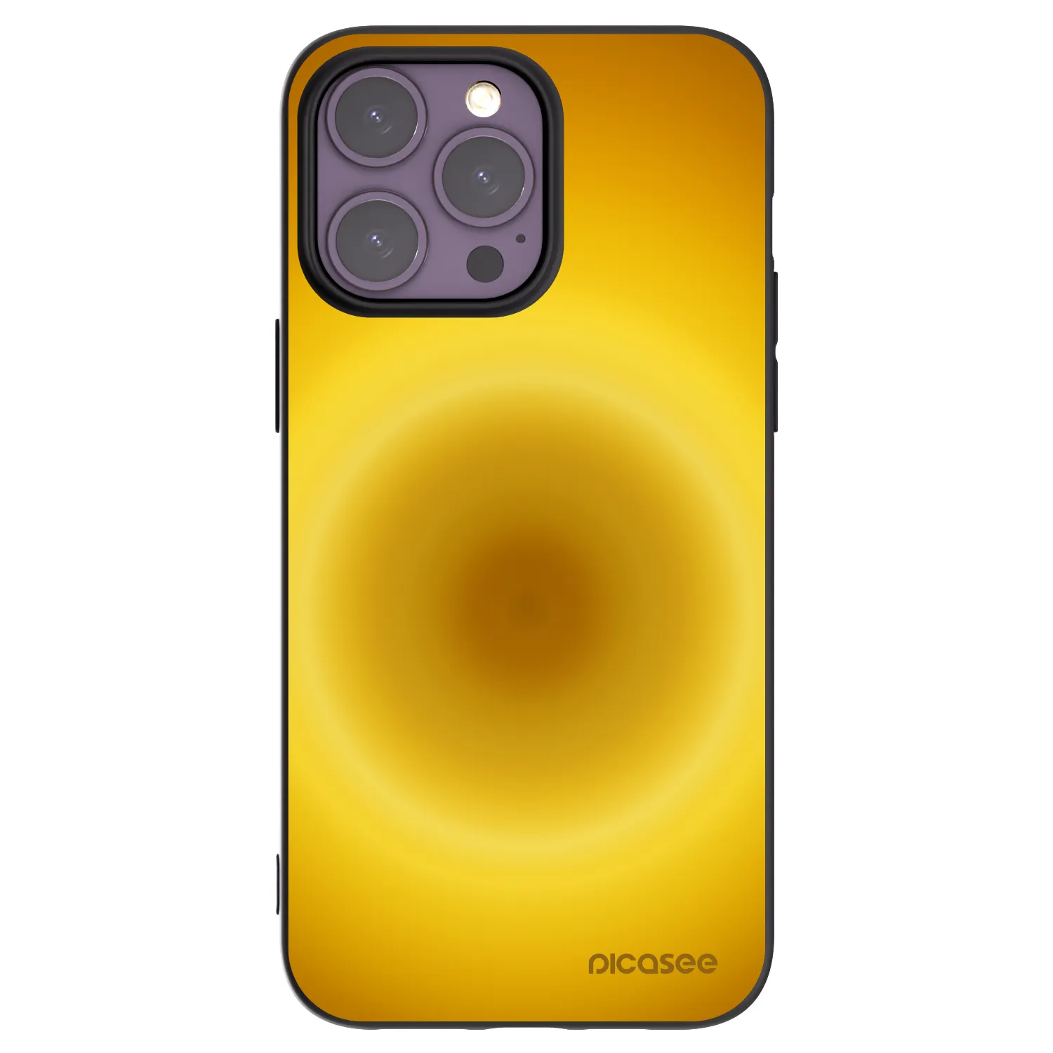 Picasee crna silikonska maskica za Apple iPhone 14 Pro Max - Solar Pulse