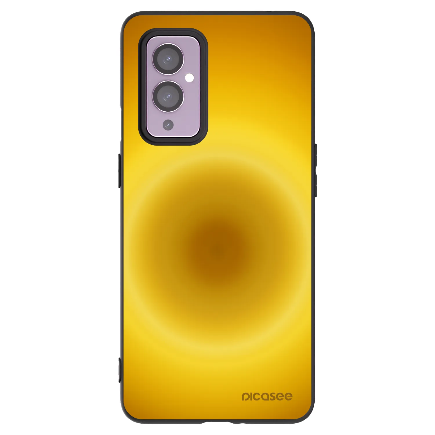 Picasee crna silikonska maskica za OnePlus 9 - Solar Pulse